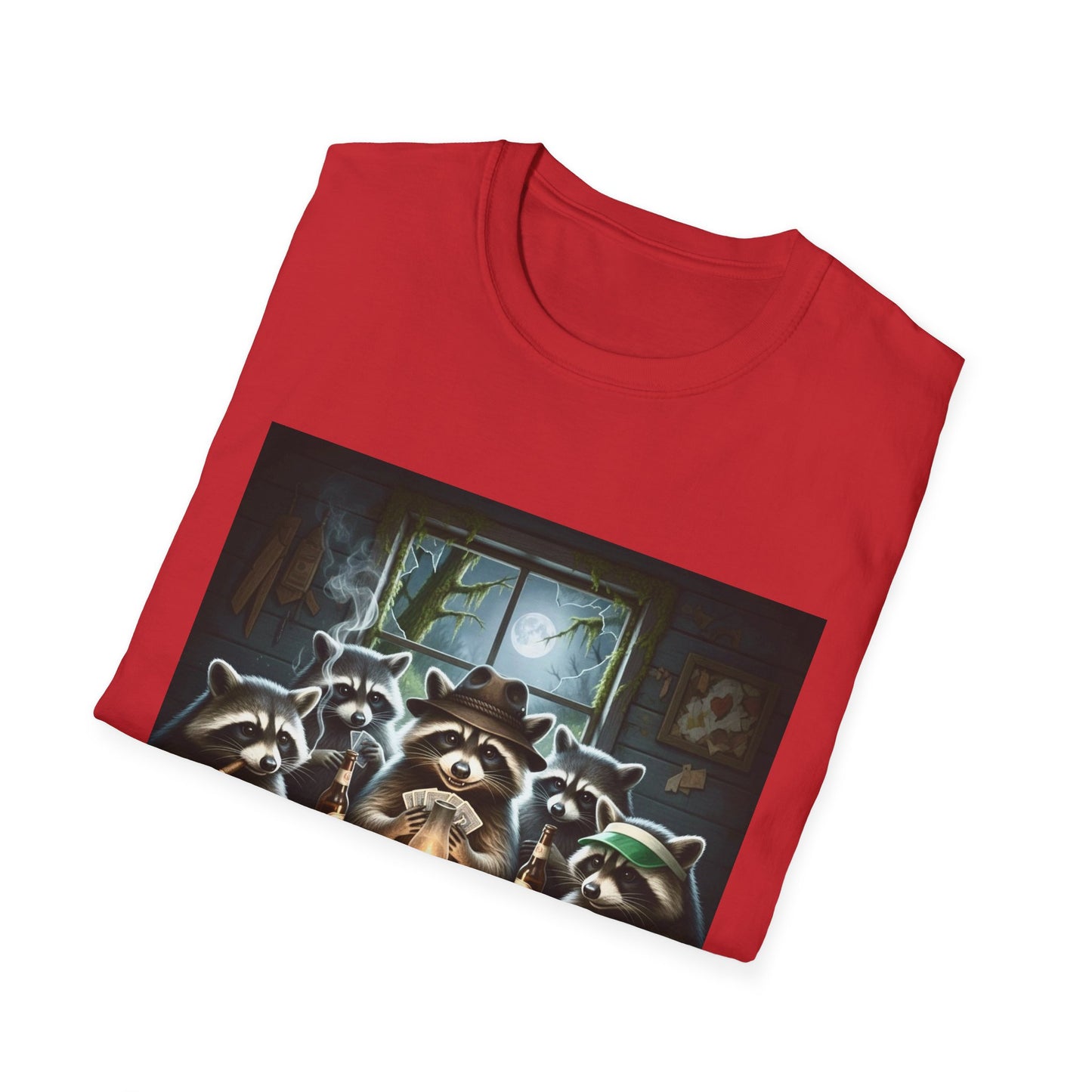 Raccoon Poker Unisex T-Shirt