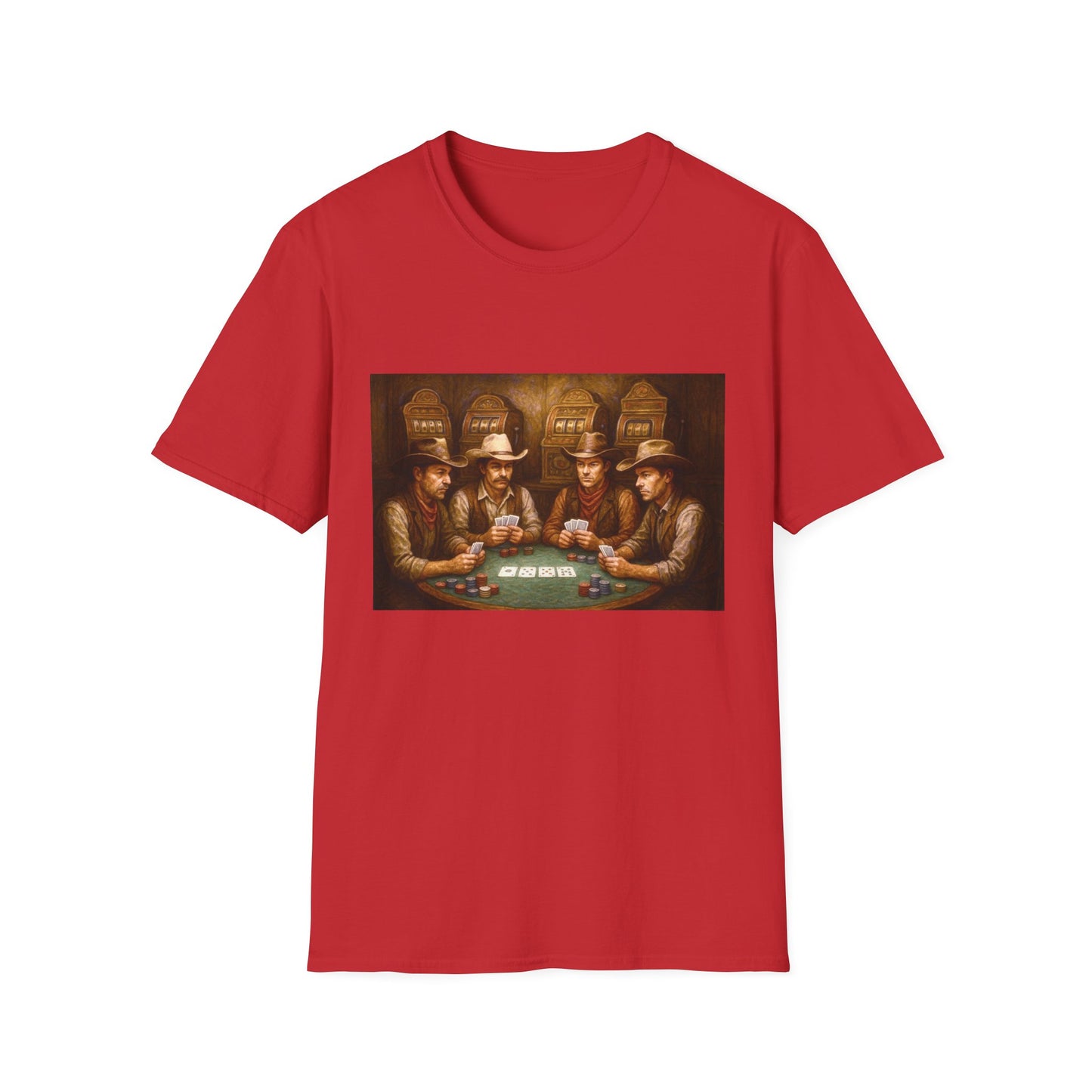 Cowboys Playing Poker T-Shirt