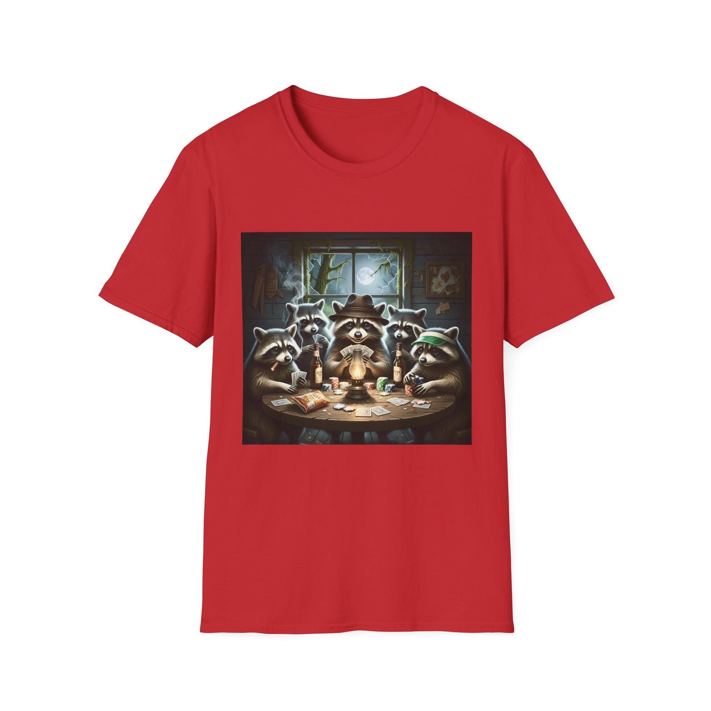 Raccoon Poker Unisex T-Shirt