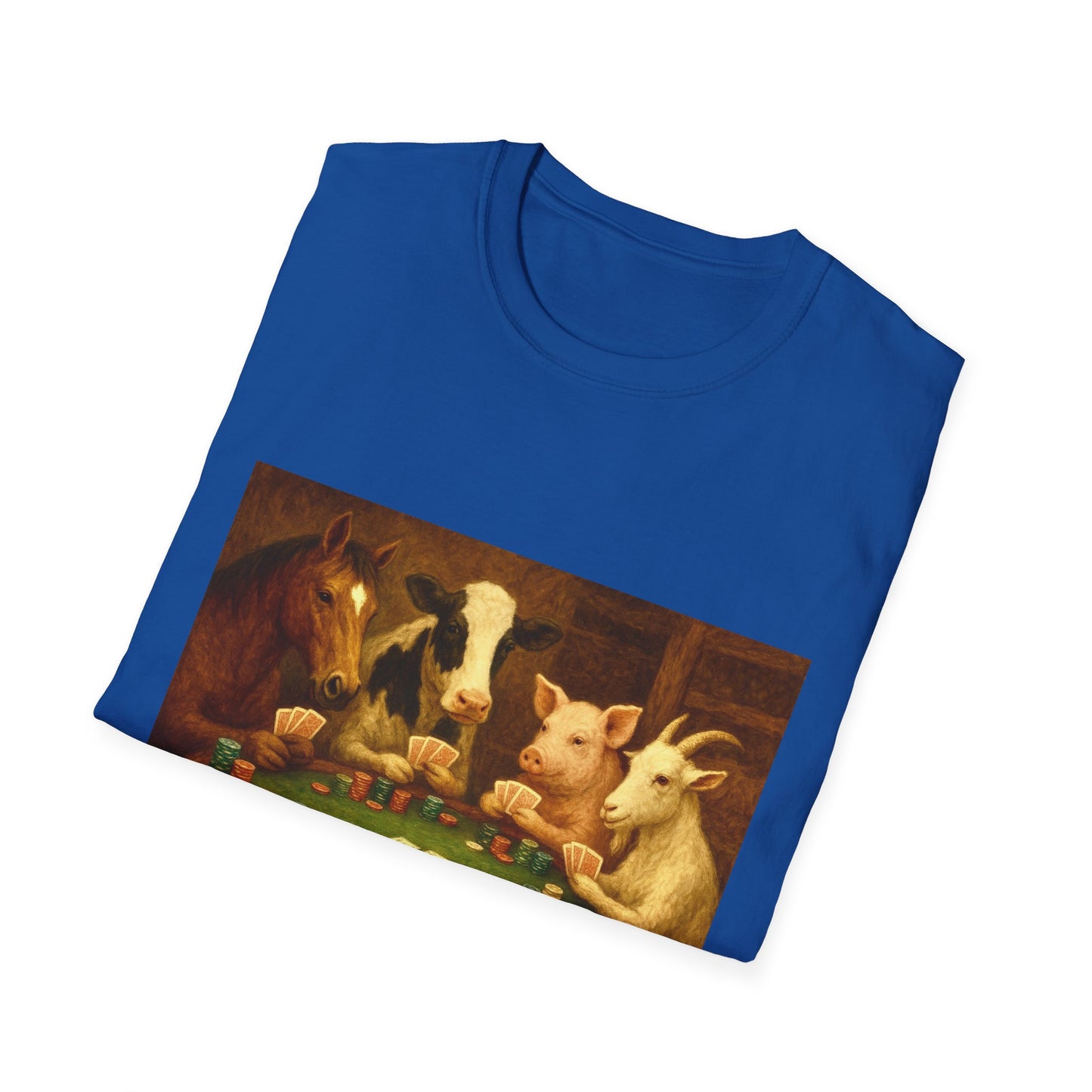 Farm Animal Playing Poker Tee
