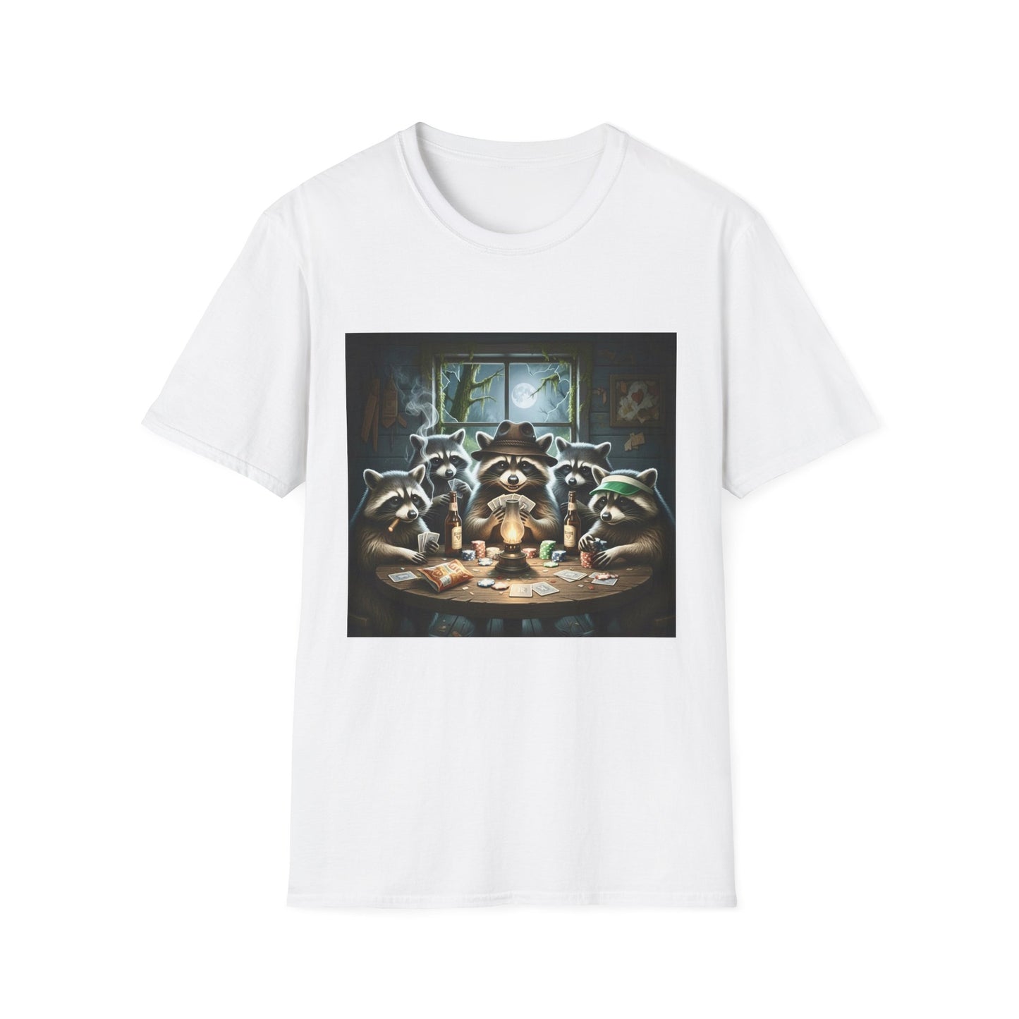 Raccoon Poker Unisex T-Shirt