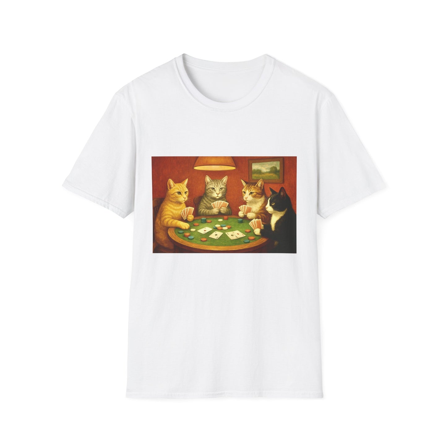 Cats Playing Poker T-Shirt