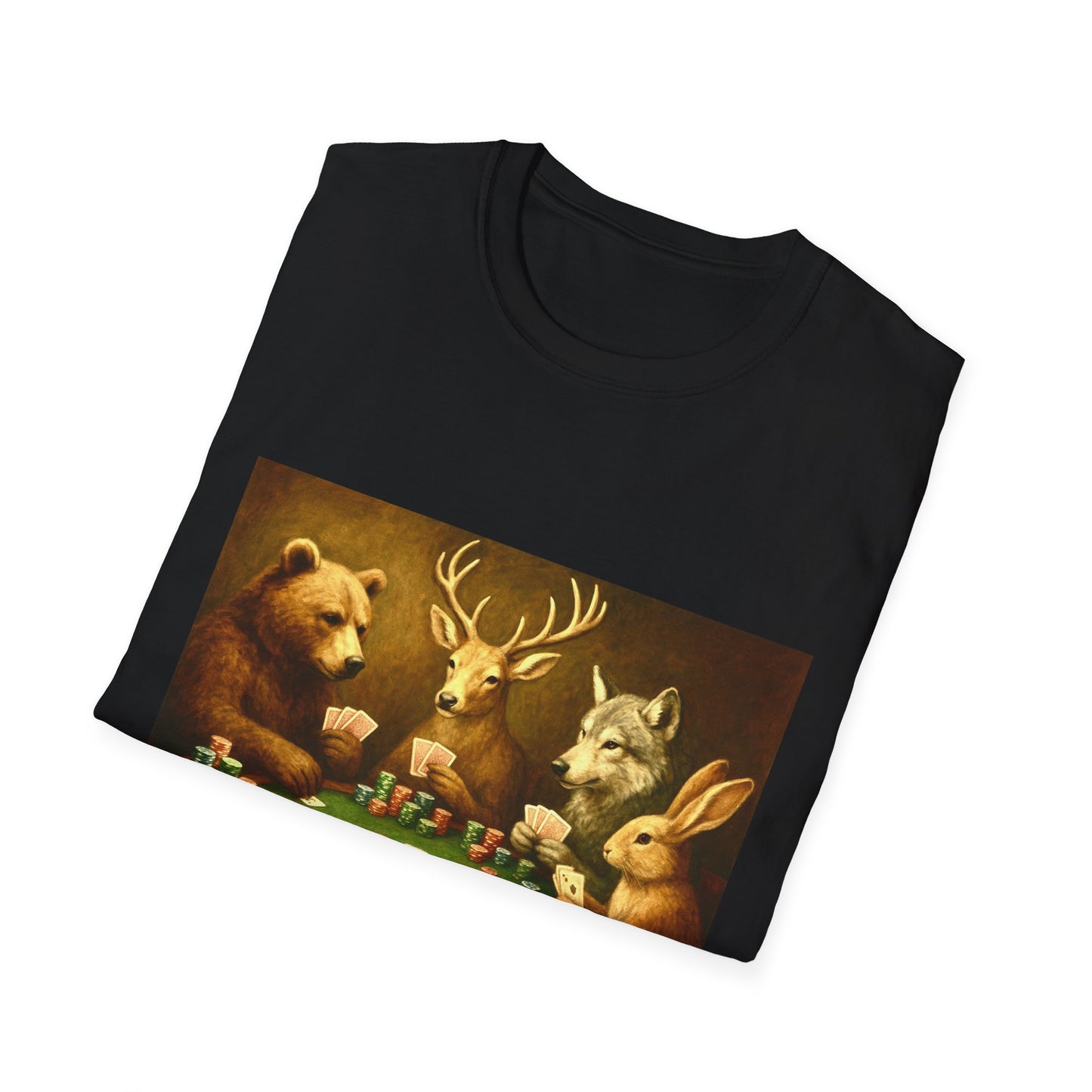 Forest Animals Poker Unisex T-Shirt