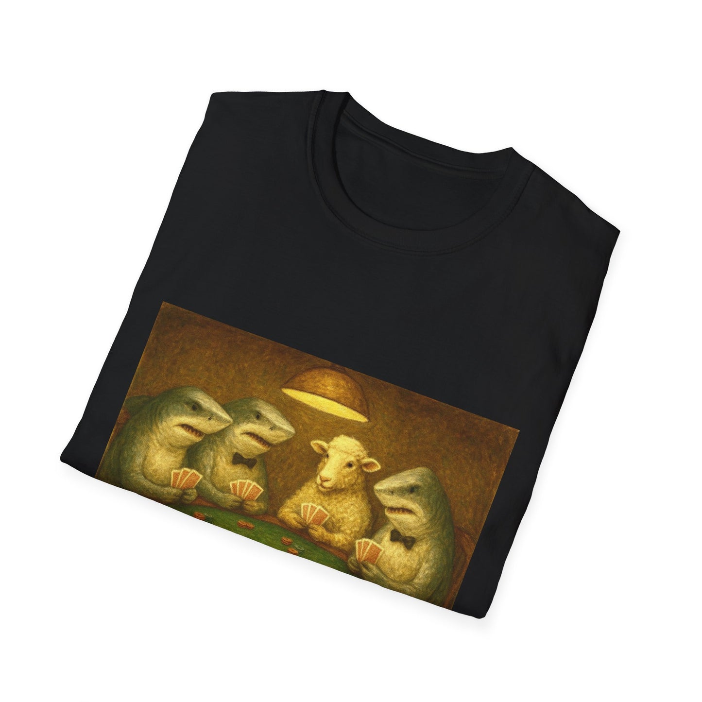 Shark Poker Unisex T-Shirt