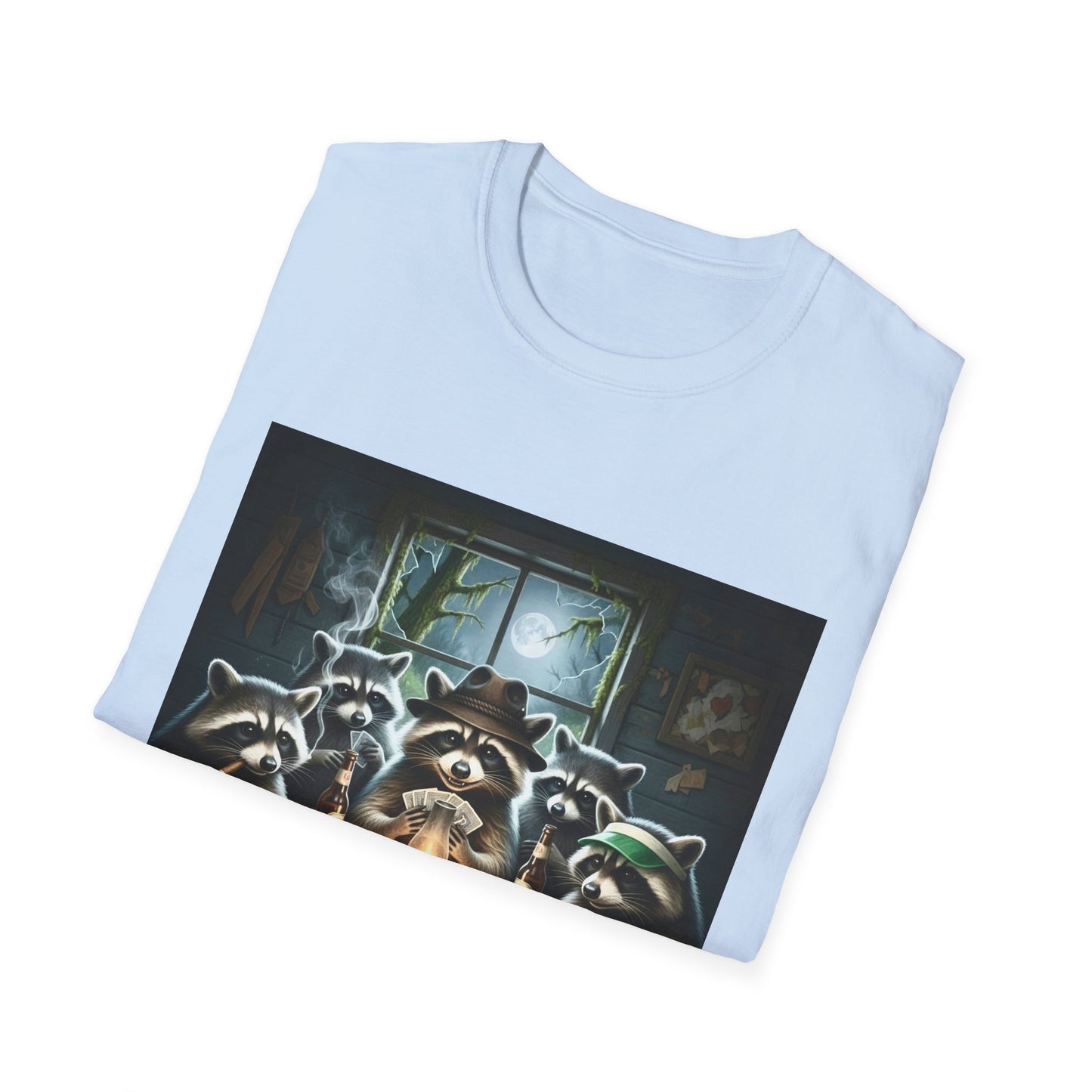 Raccoon Poker Unisex T-Shirt
