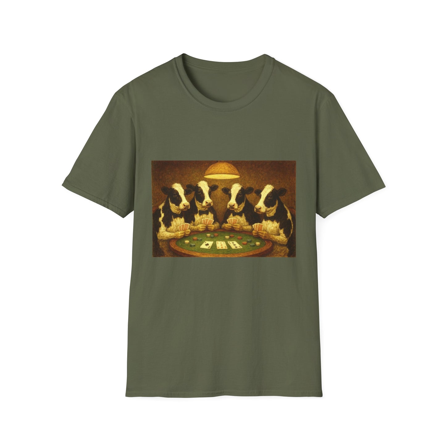 Funny Cows Playing Poker T-Shirt
