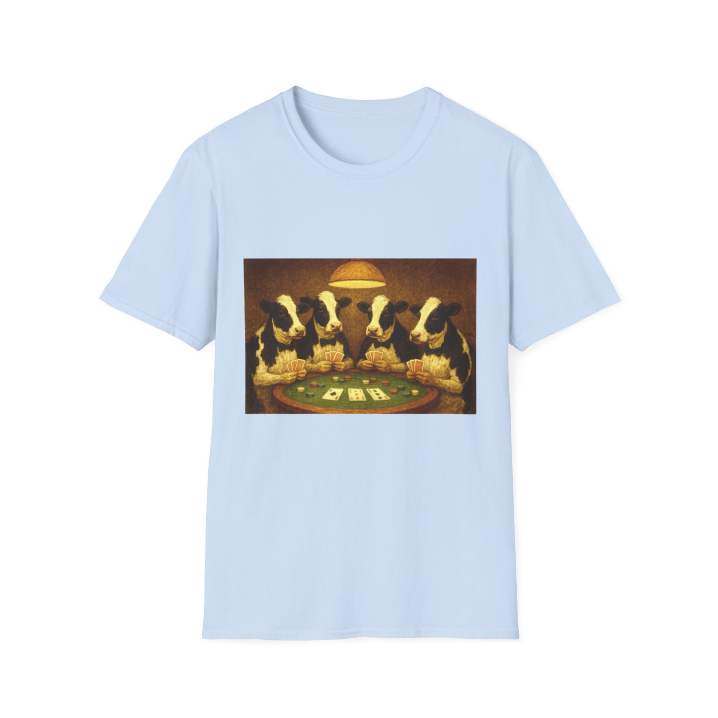 Funny Cows Playing Poker T-Shirt