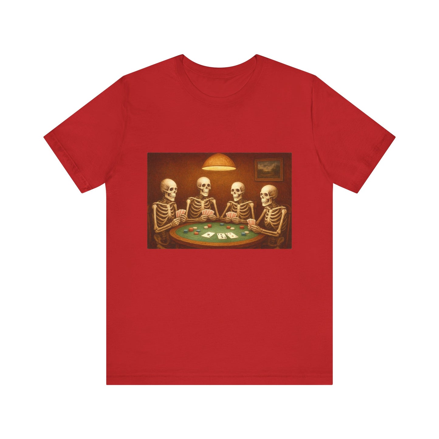 Skeletons Playing Poker Tee