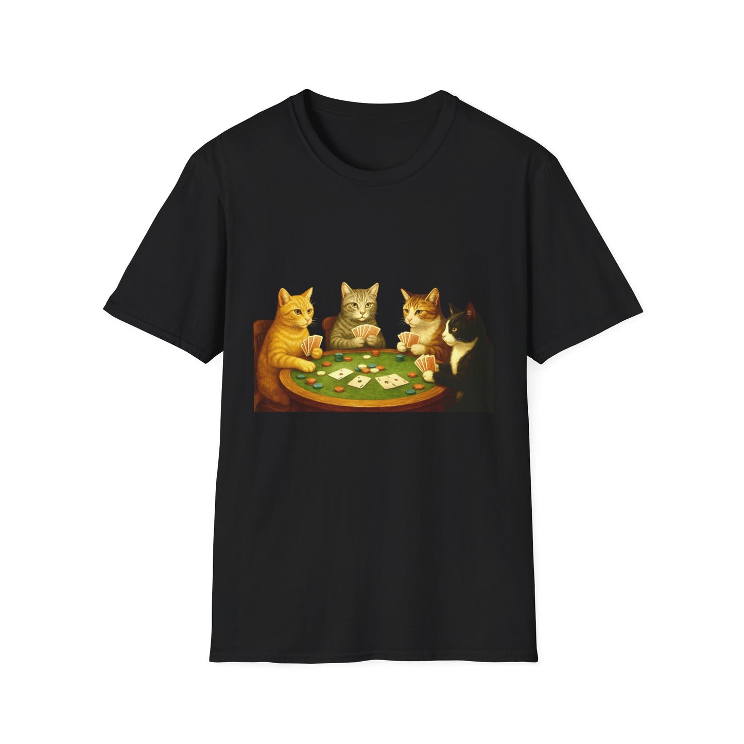 Cats Playing Poker Tee
