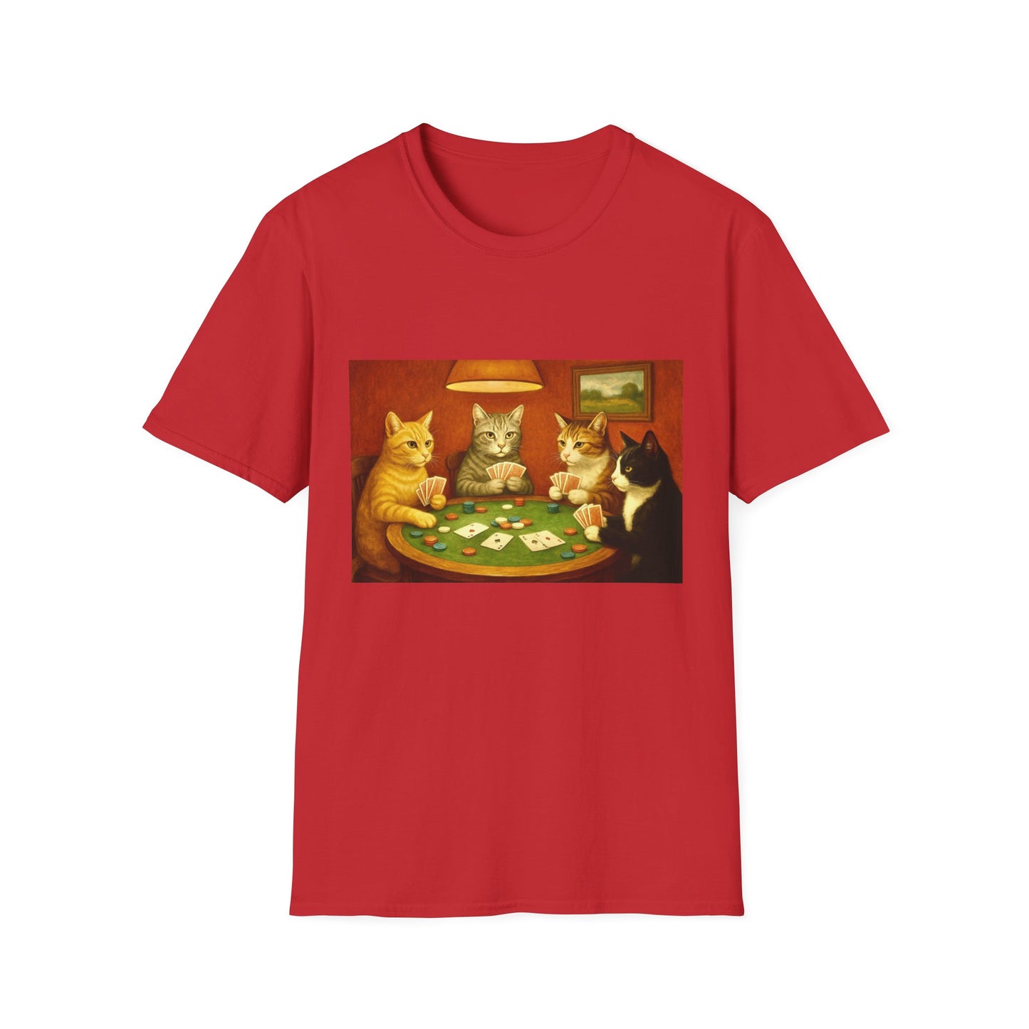 Cats Playing Poker T-Shirt