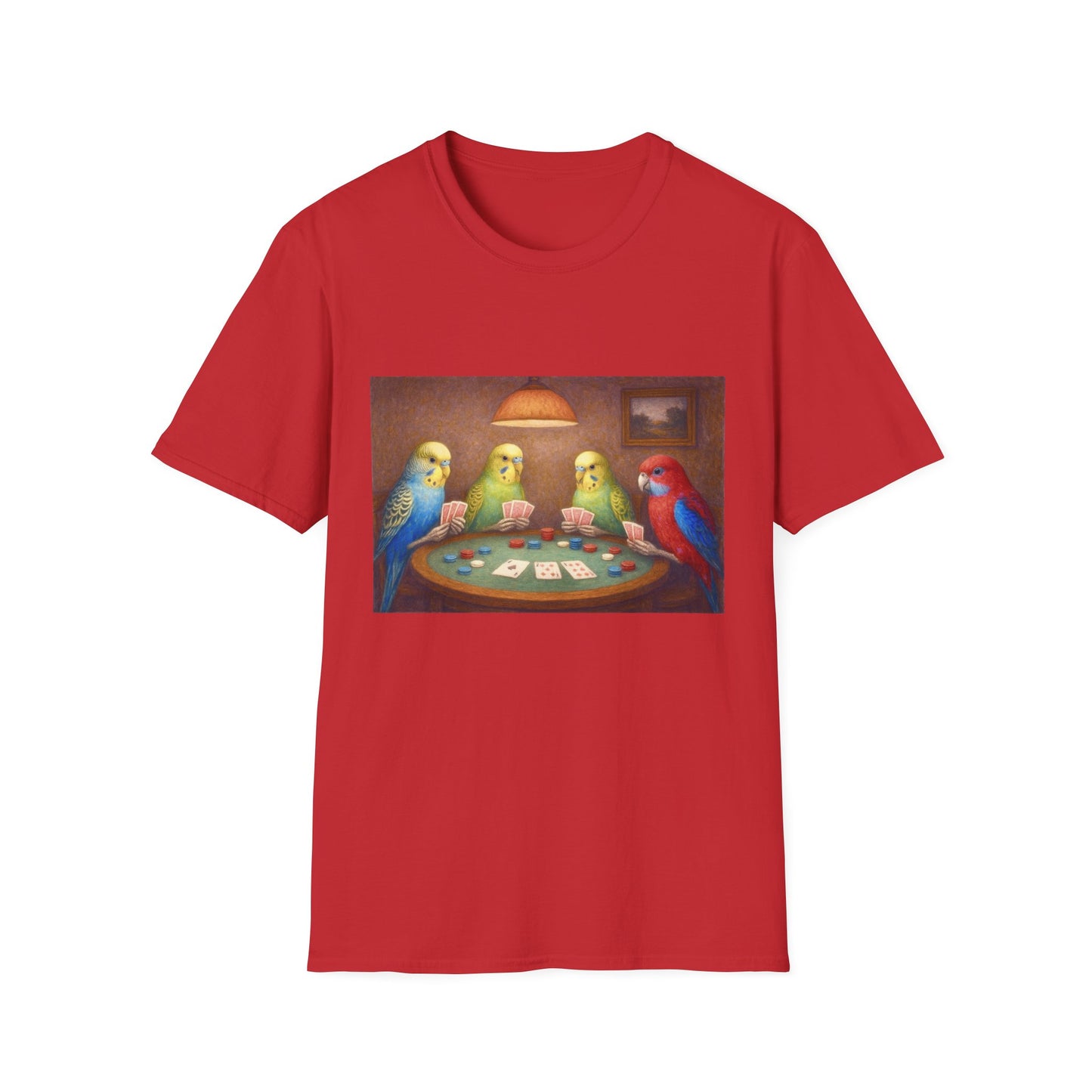 Parakeets Playing Poker T-Shirt