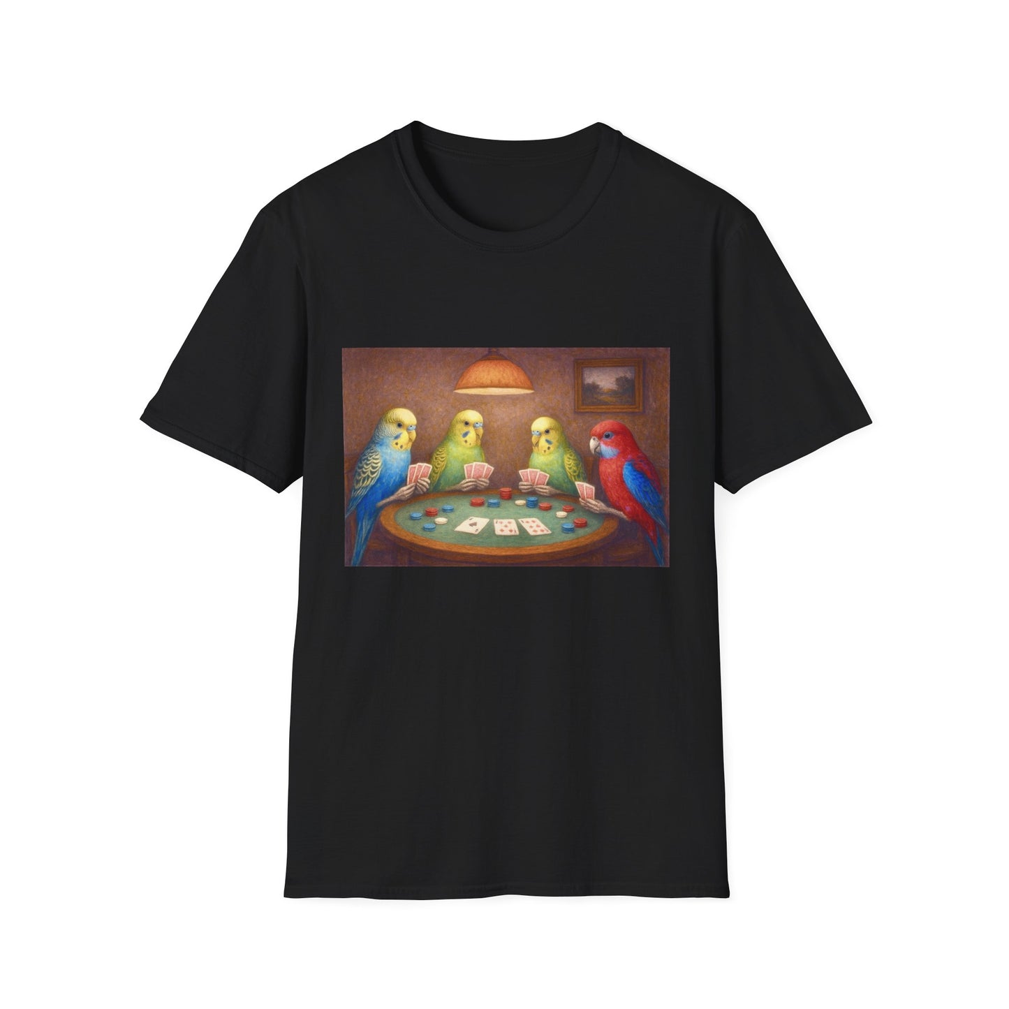 Parakeets Playing Poker T-Shirt