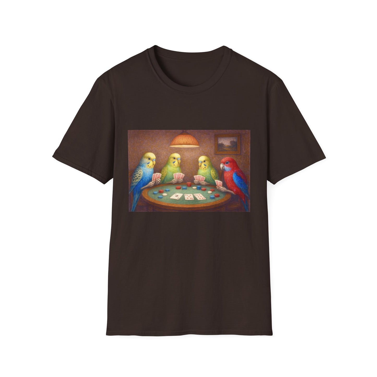 Parakeets Playing Poker T-Shirt