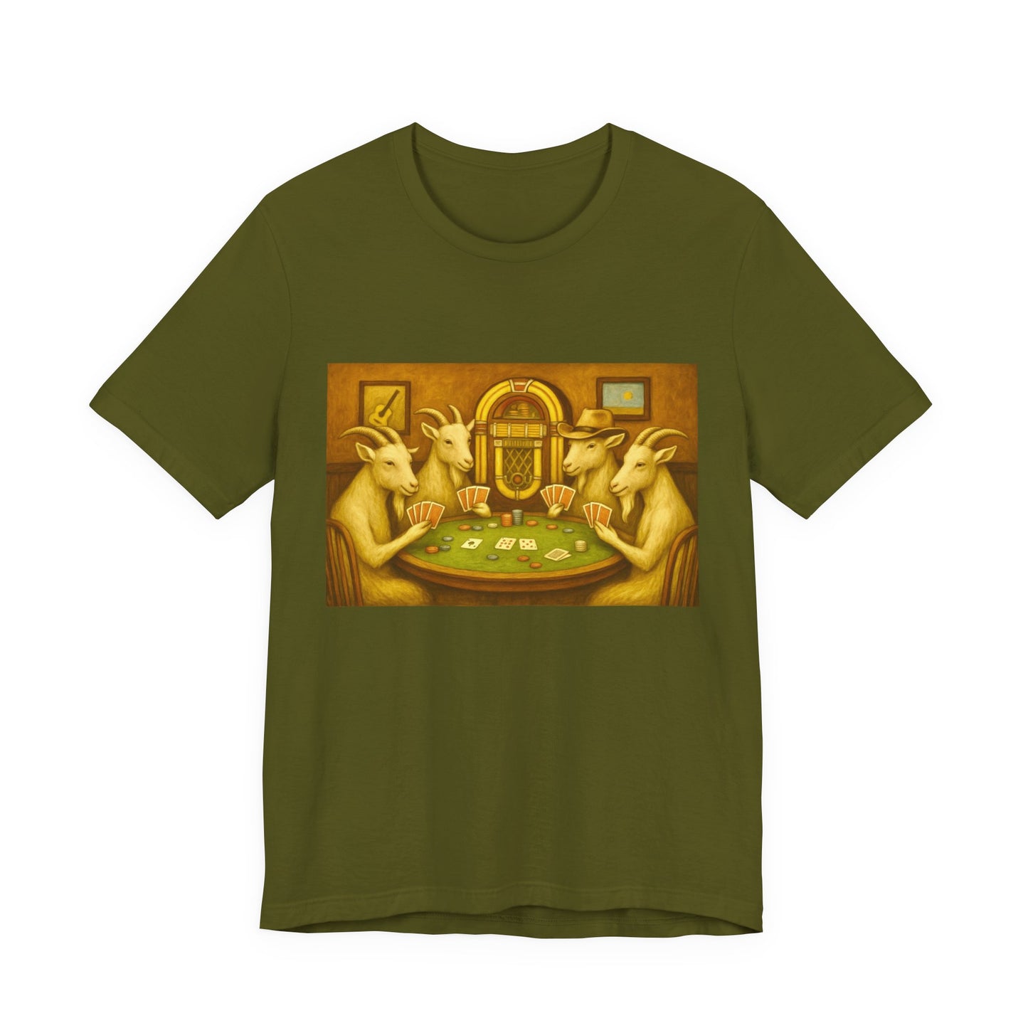 Goats Playing Poker Tee