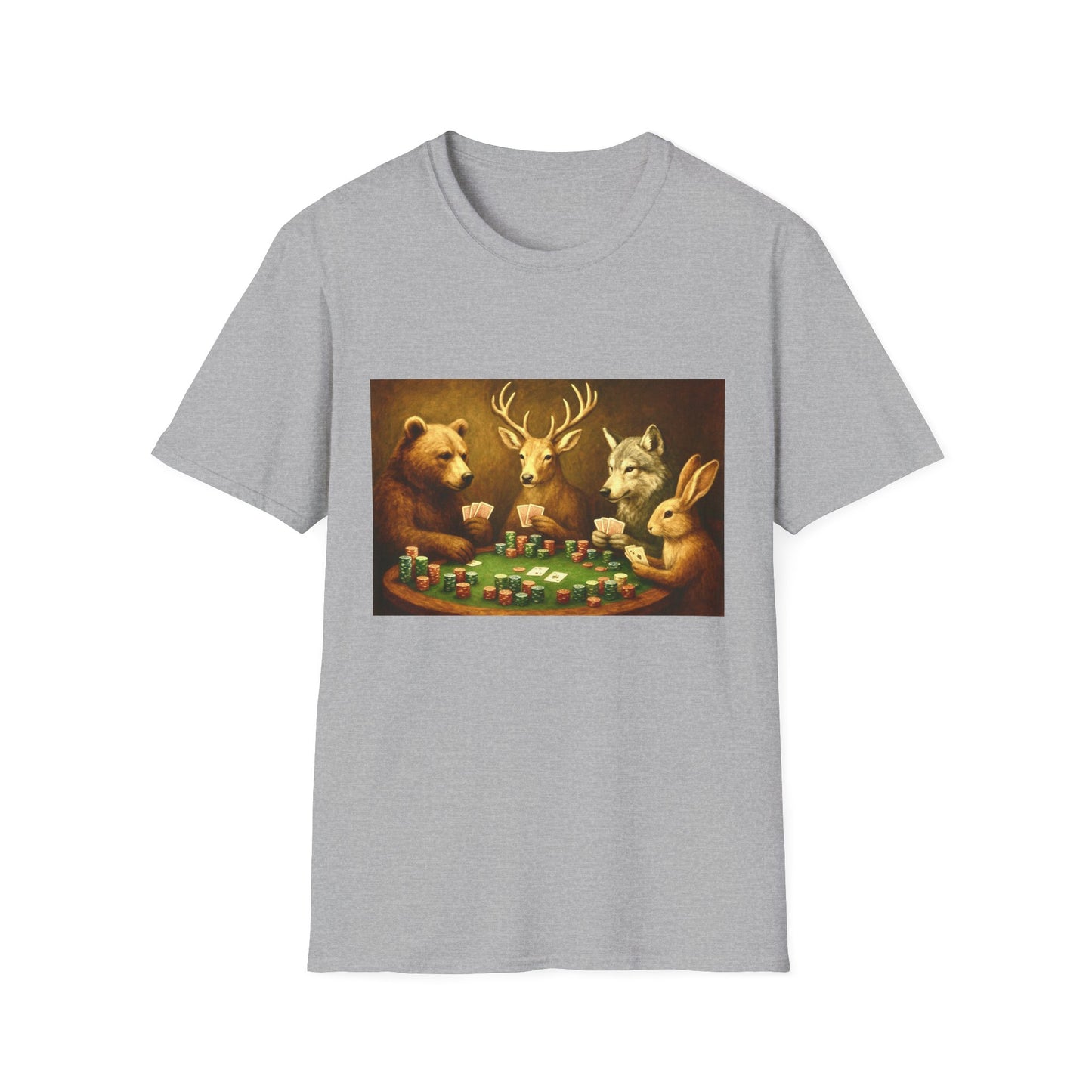 Forest Animals Poker Unisex T-Shirt