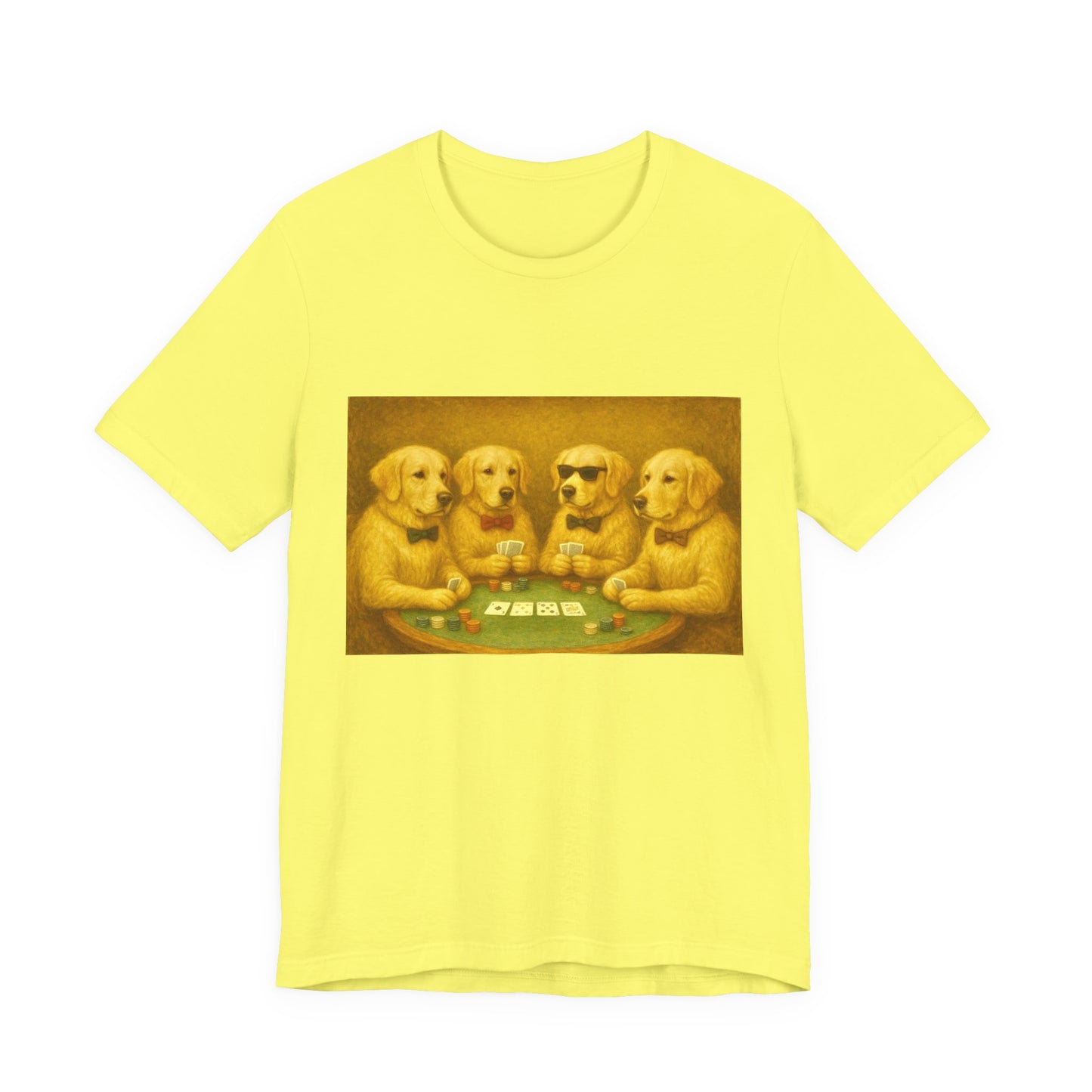 Golden Retrievers Playing Poker Tee