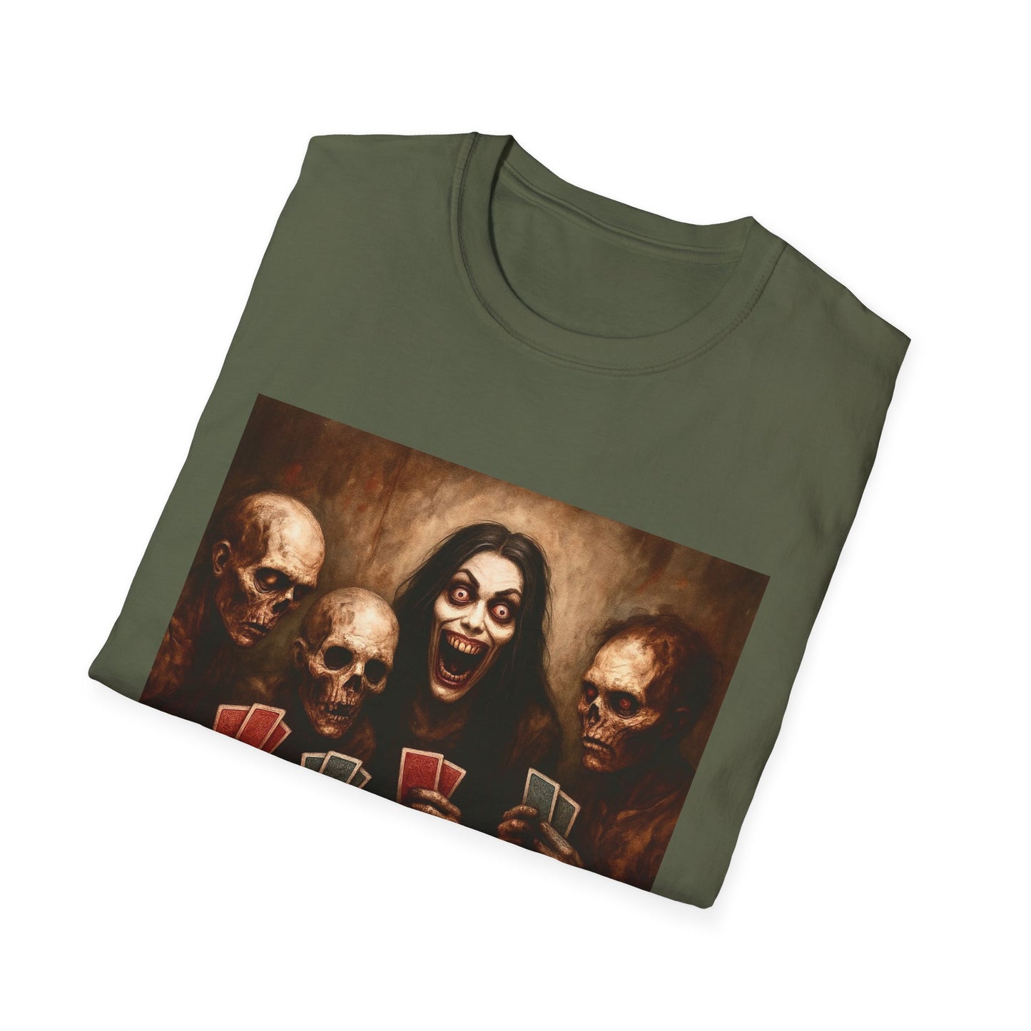 Zombie T-Shirt - Graveyard Zombies Playing Poker