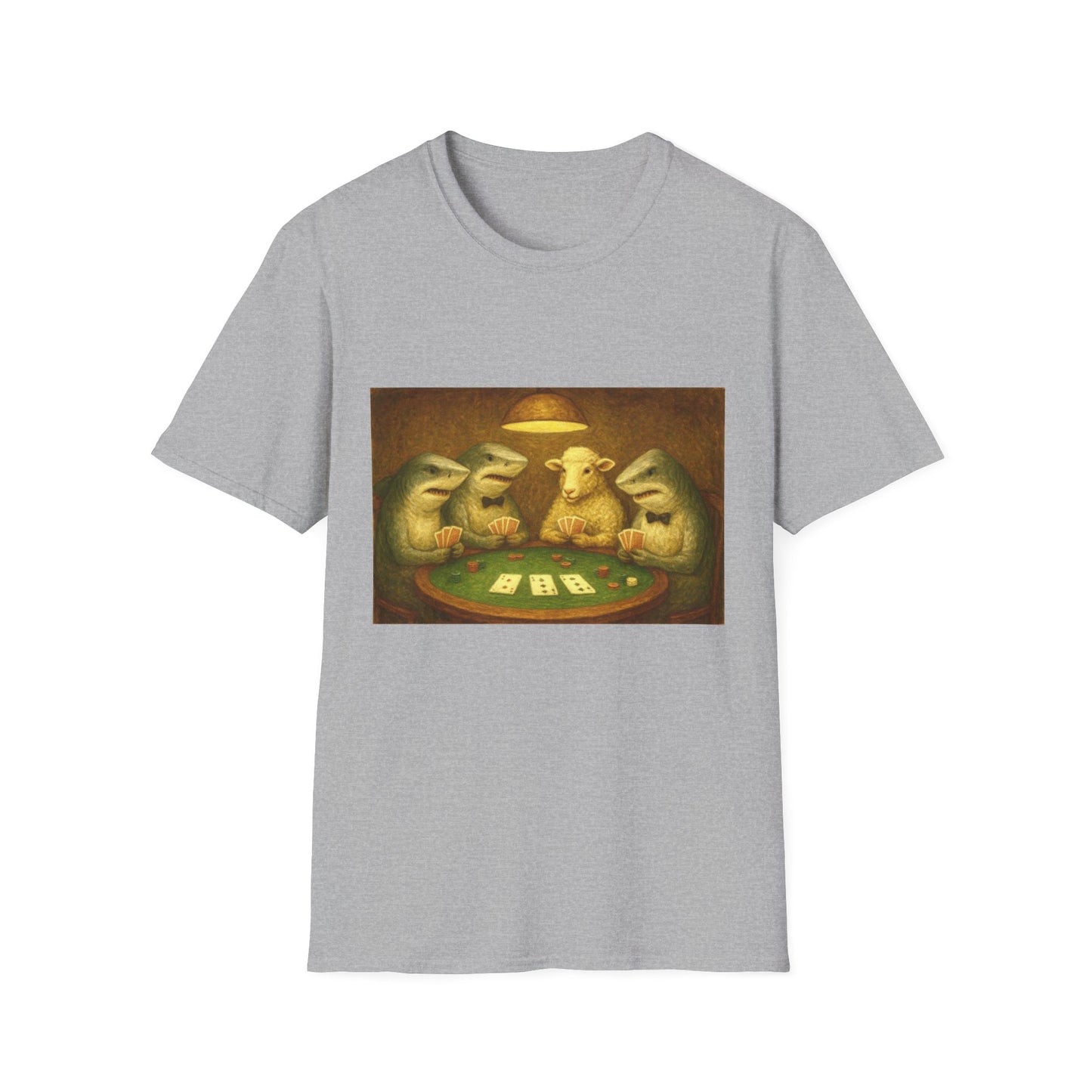Shark Poker Unisex T-Shirt