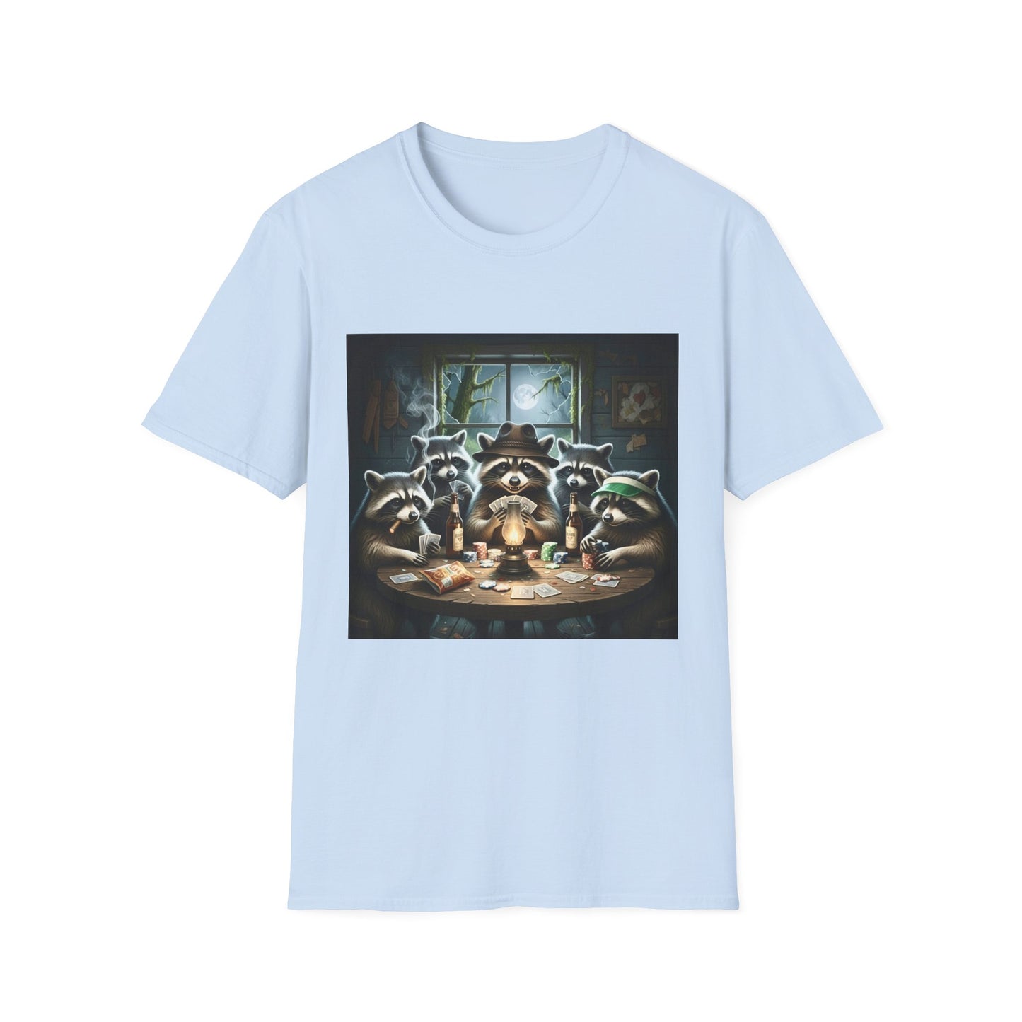 Raccoon Poker Unisex T-Shirt