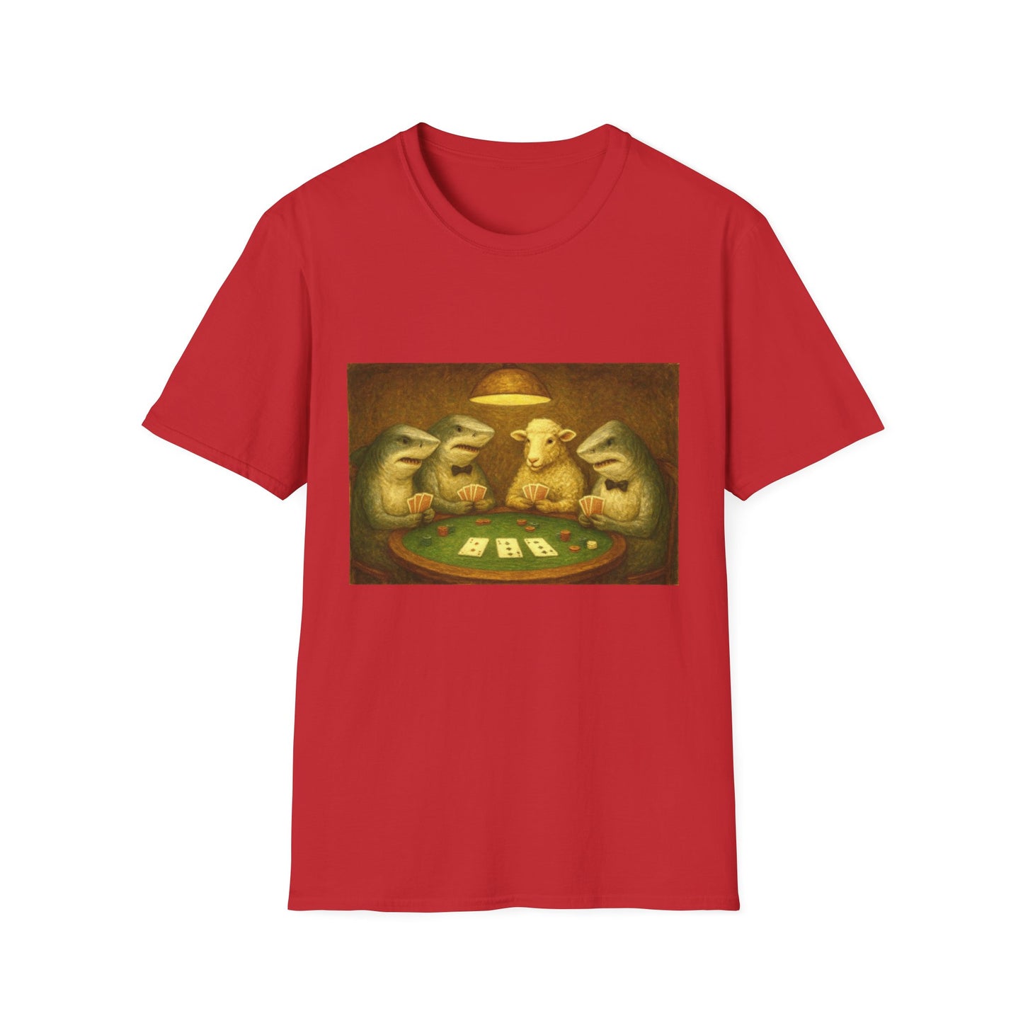 Shark Poker Unisex T-Shirt