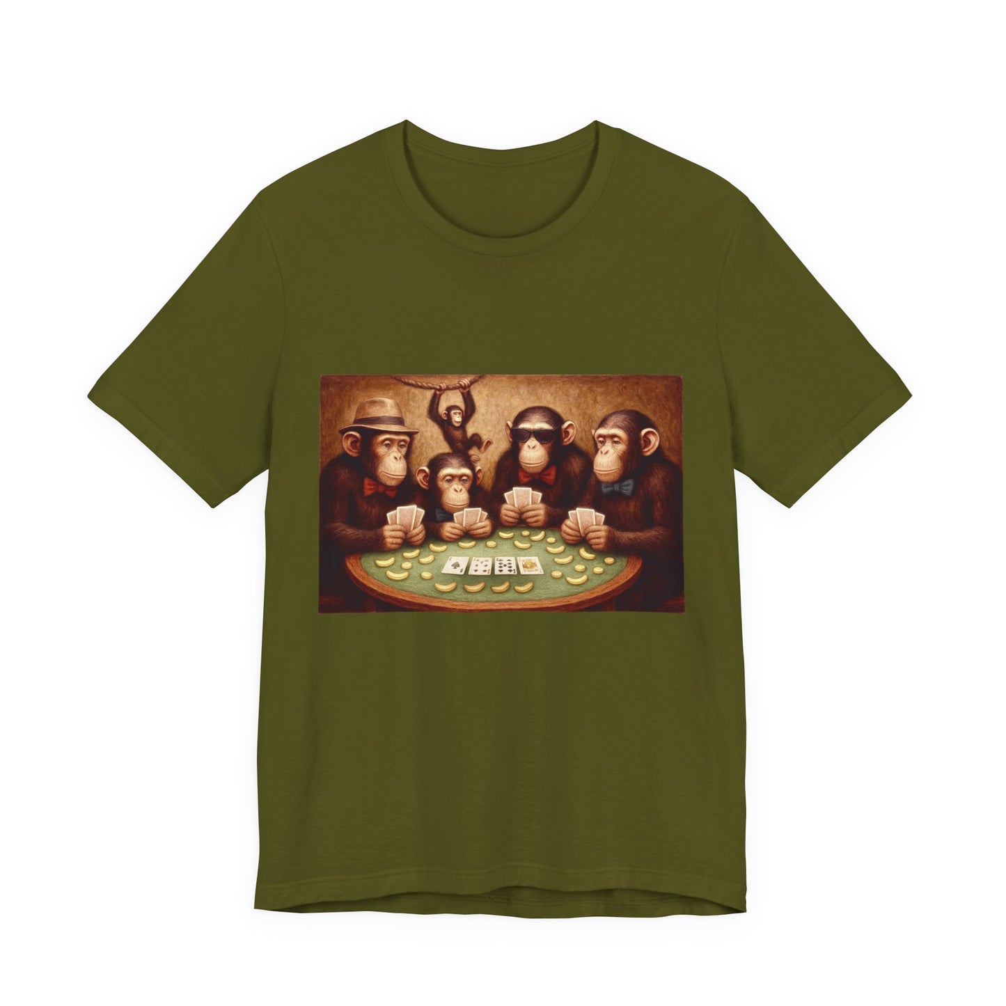 Chimpanzees Poker Tee