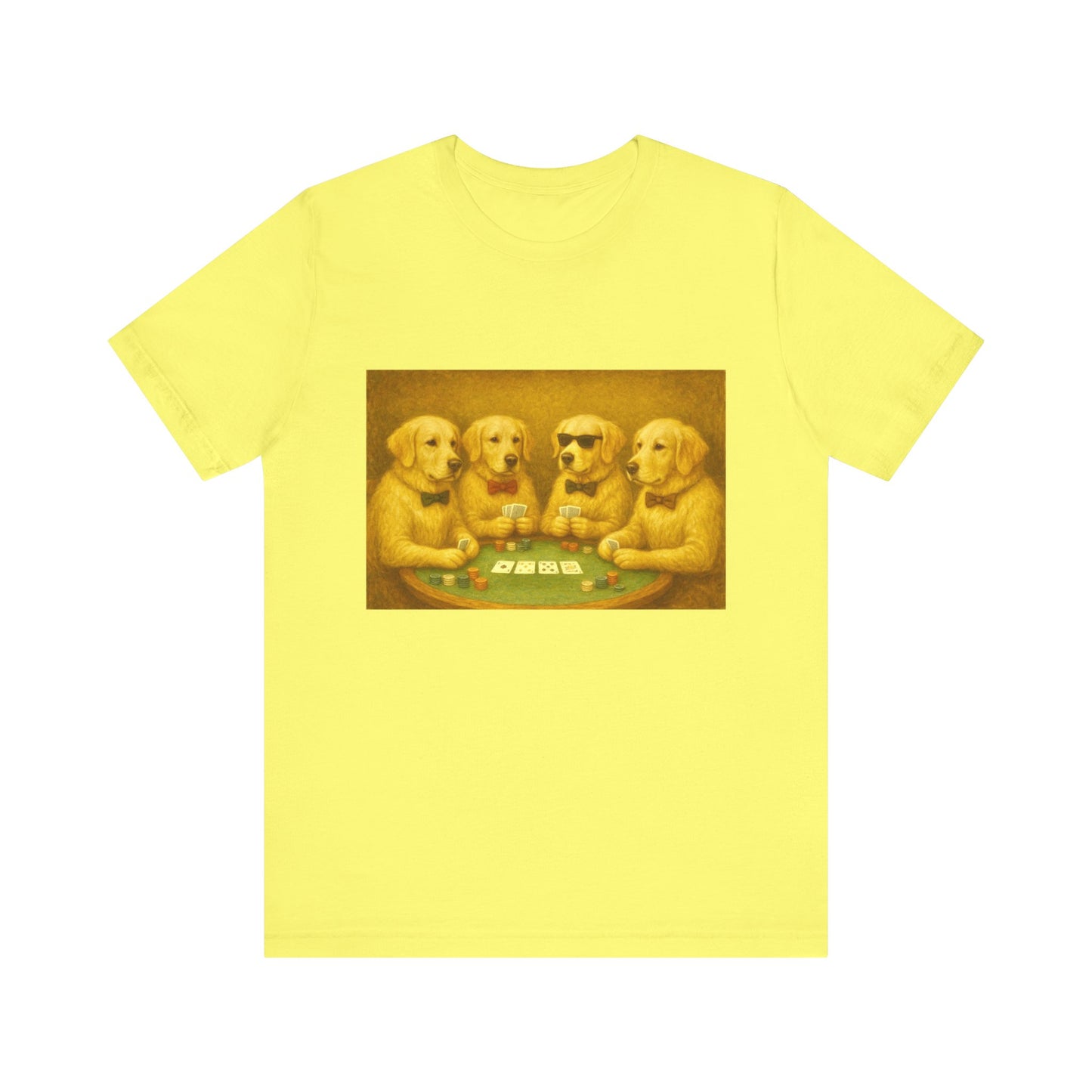 Golden Retrievers Playing Poker Tee