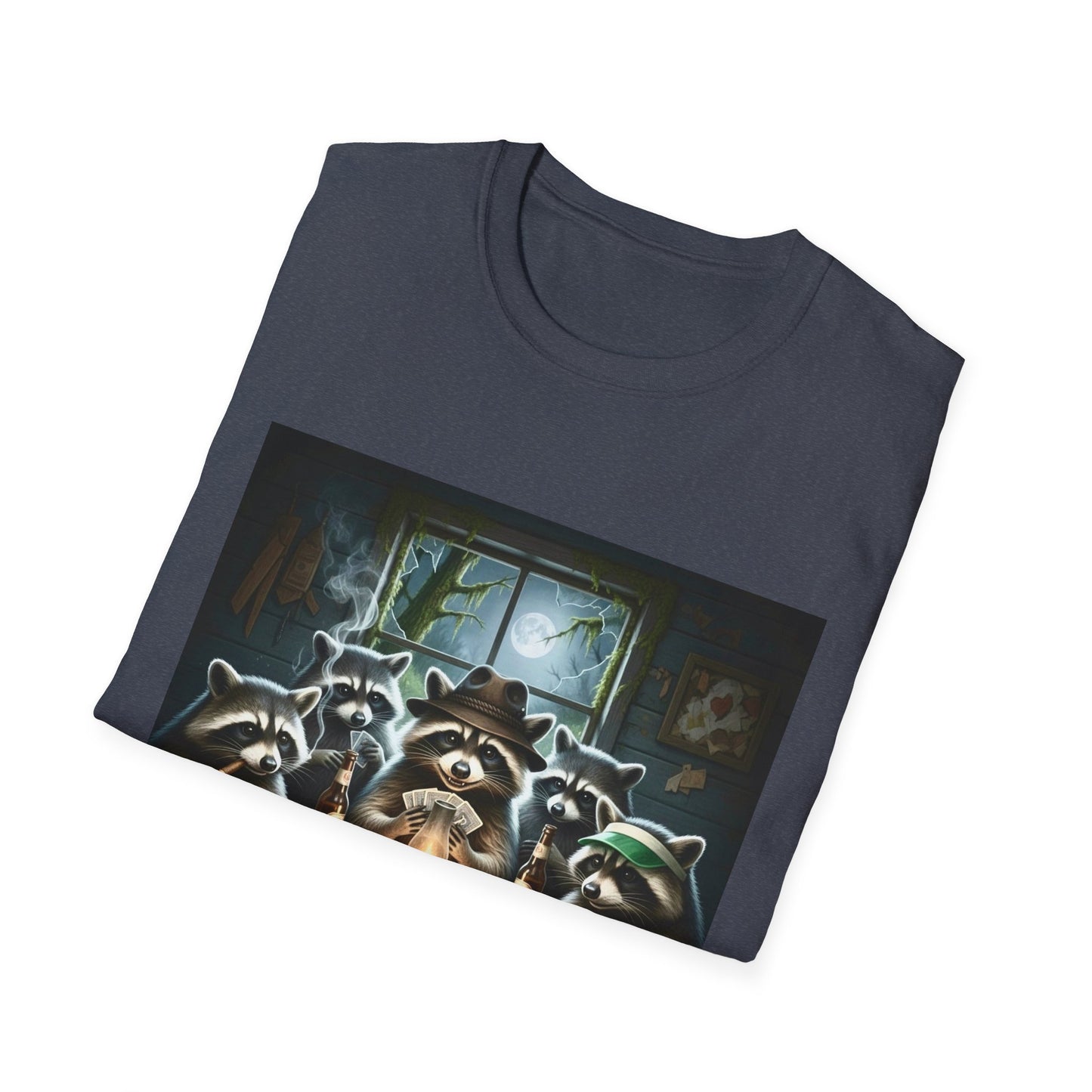 Raccoon Poker Unisex T-Shirt