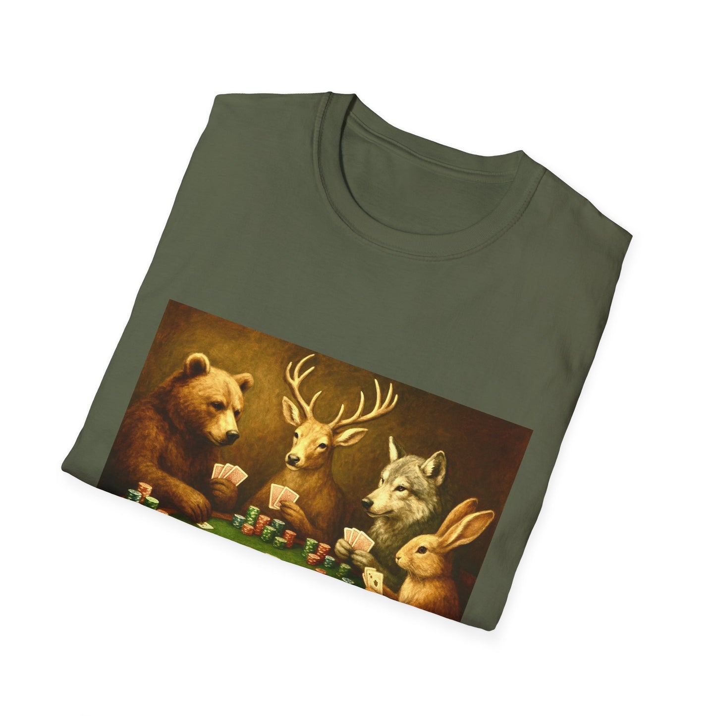 Forest Animals Poker Unisex T-Shirt