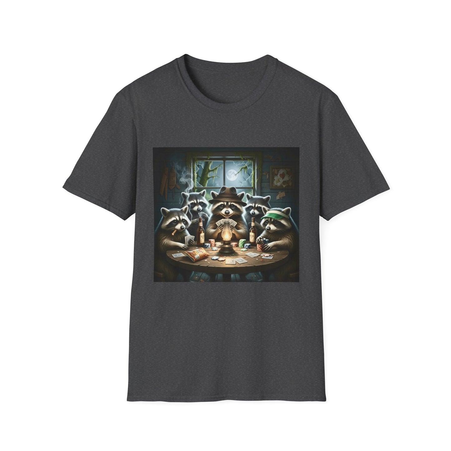 Raccoon Poker Unisex T-Shirt
