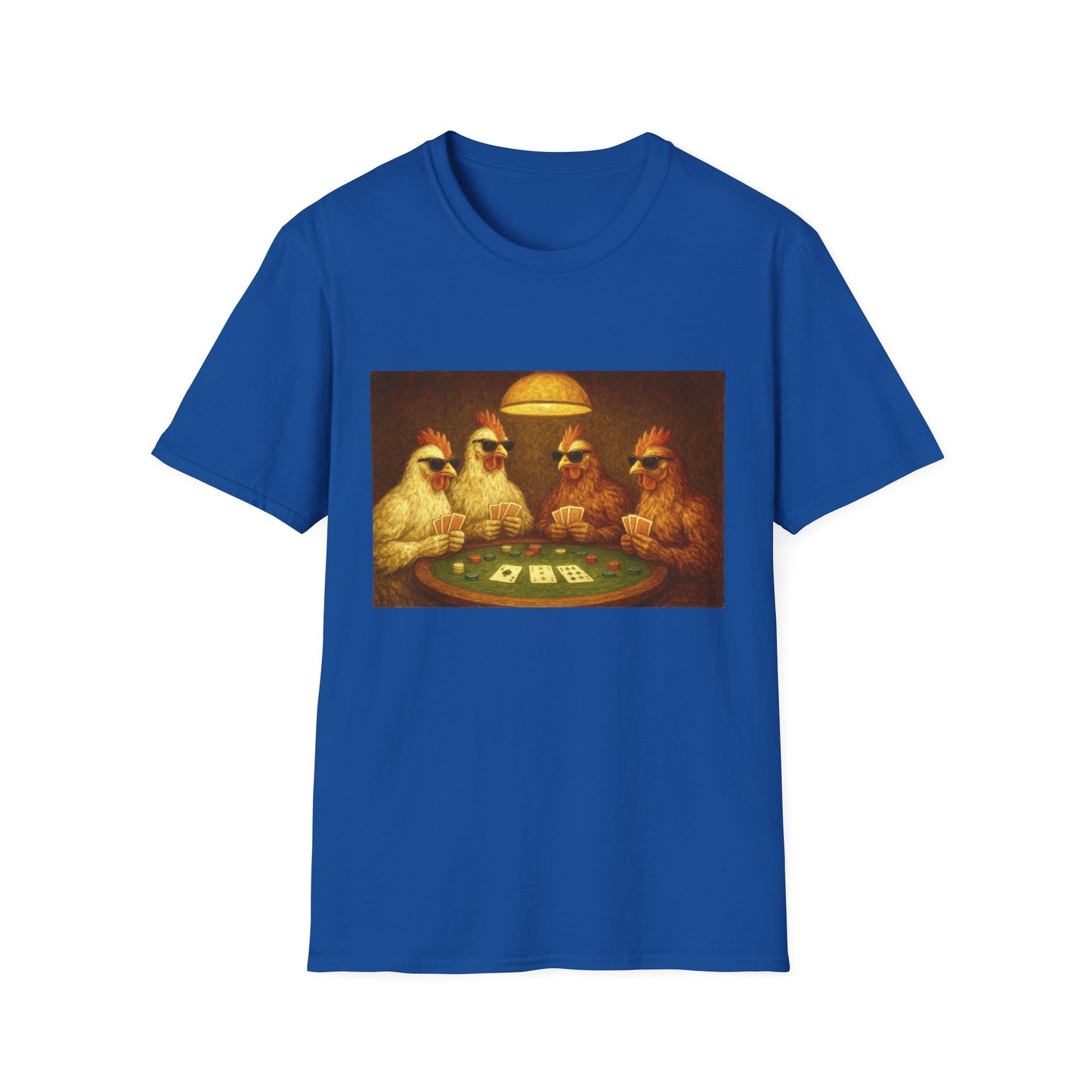 Funny Shady Chickens Poker Unisex T-Shirt