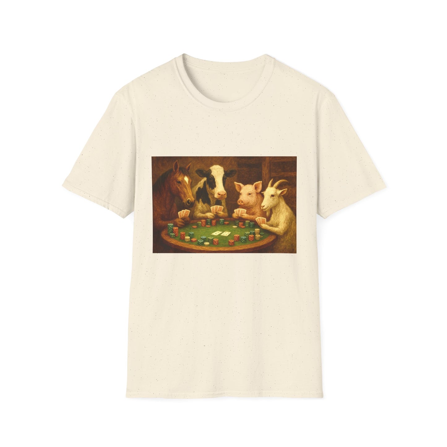 Farm Animal Playing Poker Tee