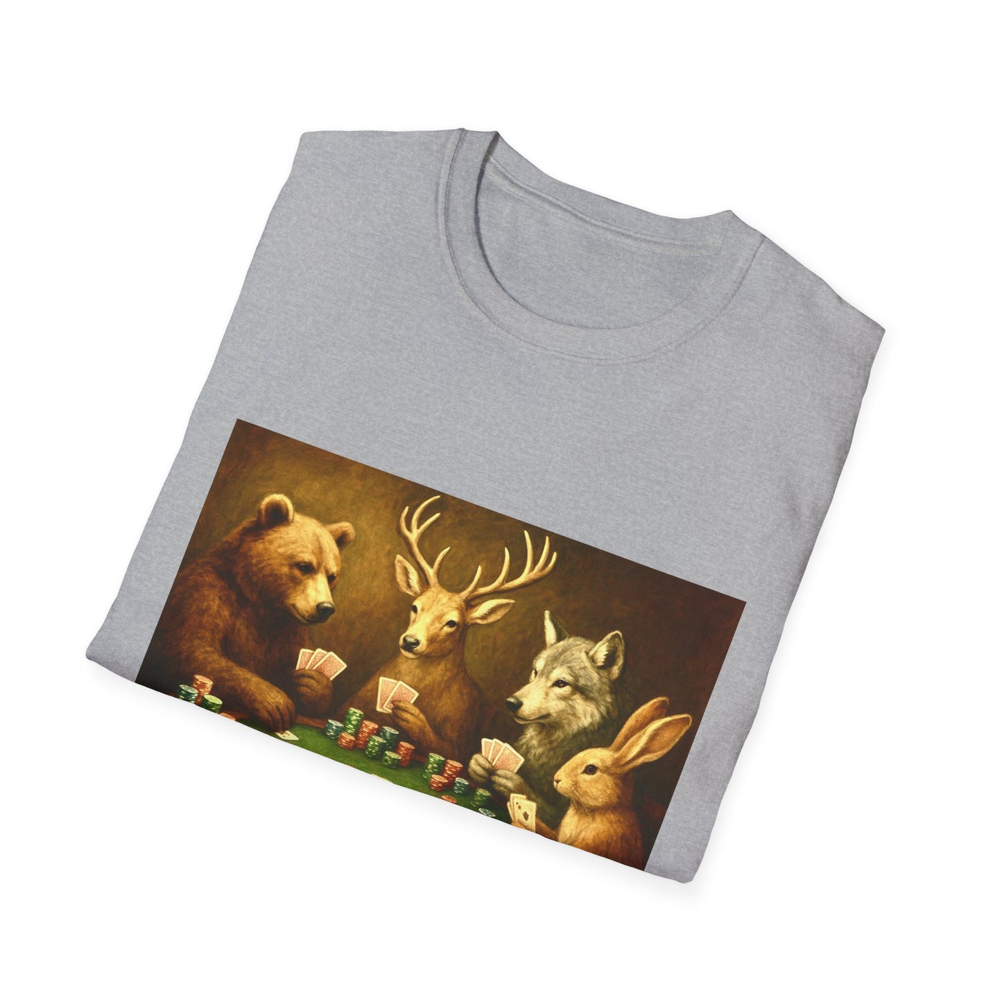 Forest Animals Poker Unisex T-Shirt