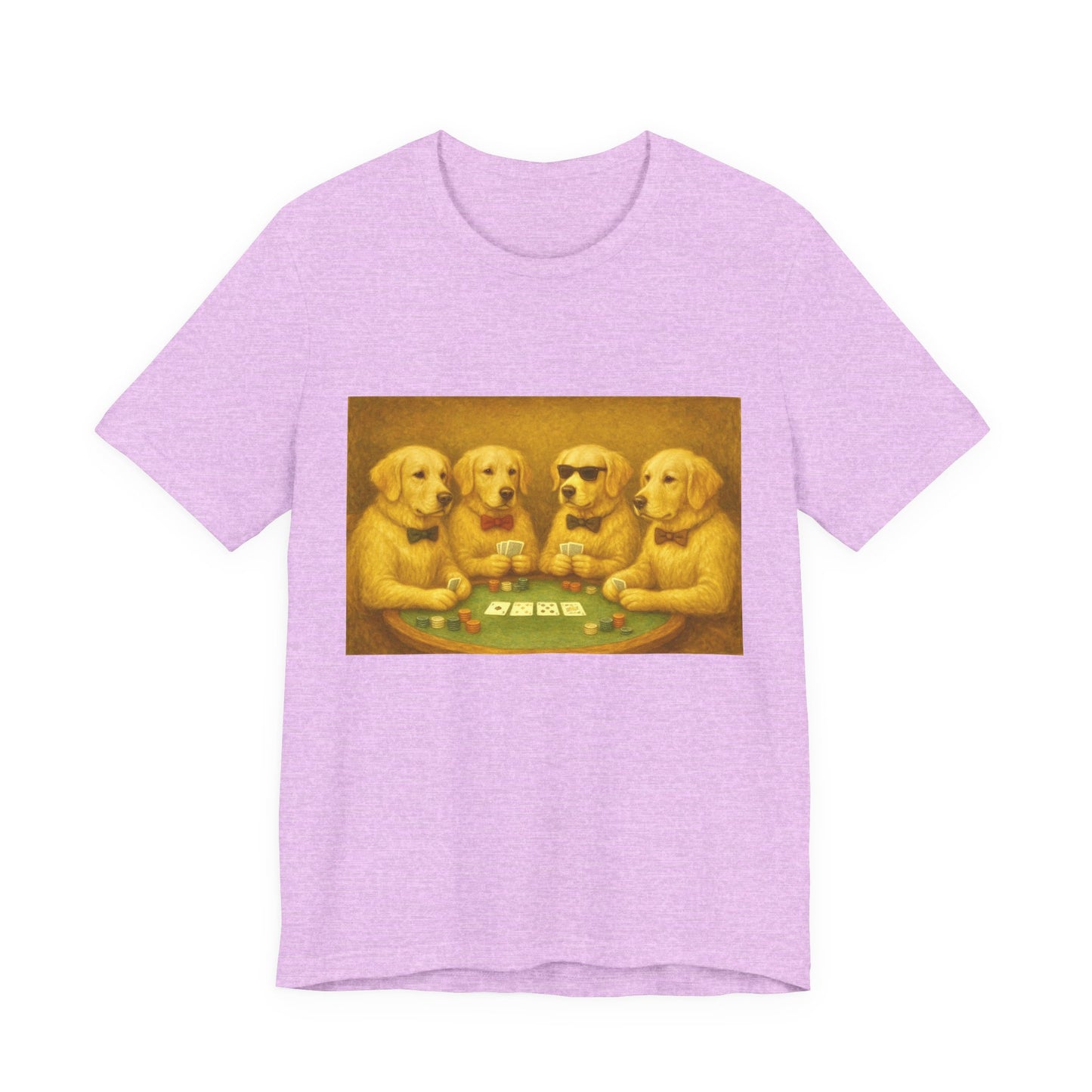 Golden Retrievers Playing Poker Tee