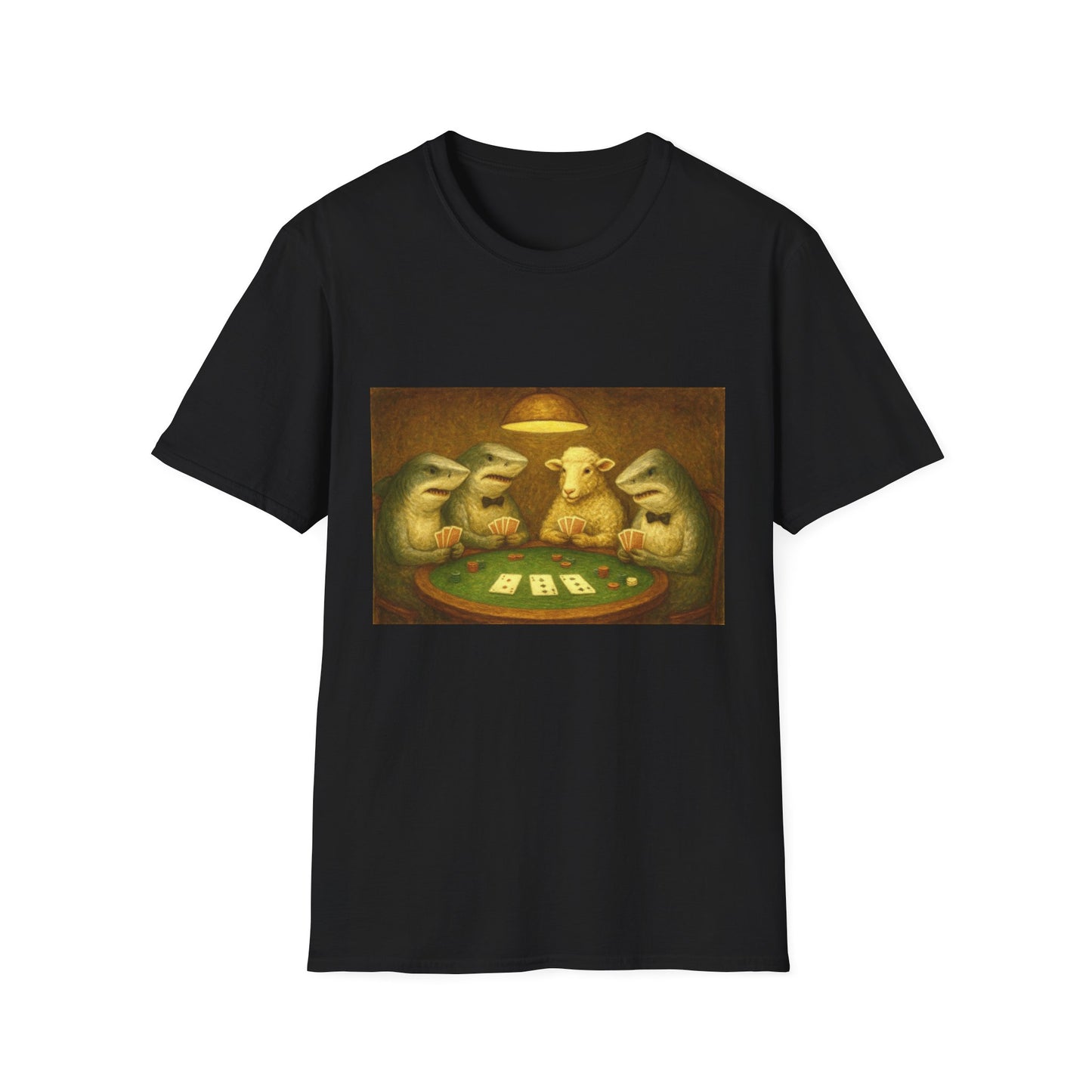 Shark Poker Unisex T-Shirt