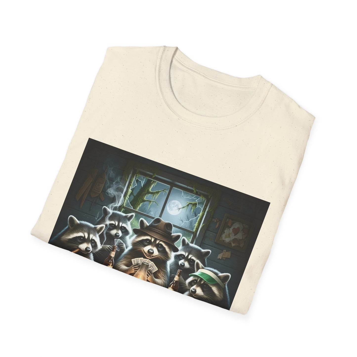 Raccoon Poker Unisex T-Shirt