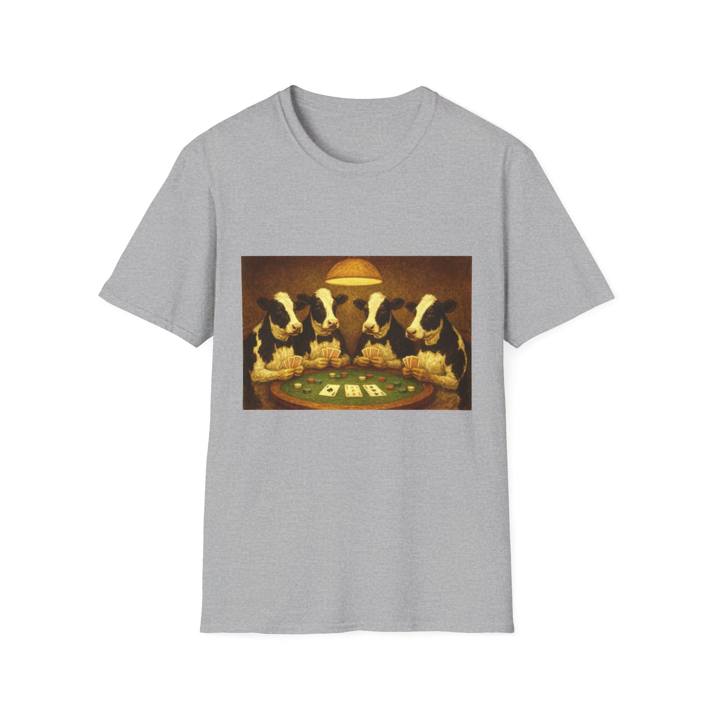 Funny Cows Playing Poker T-Shirt