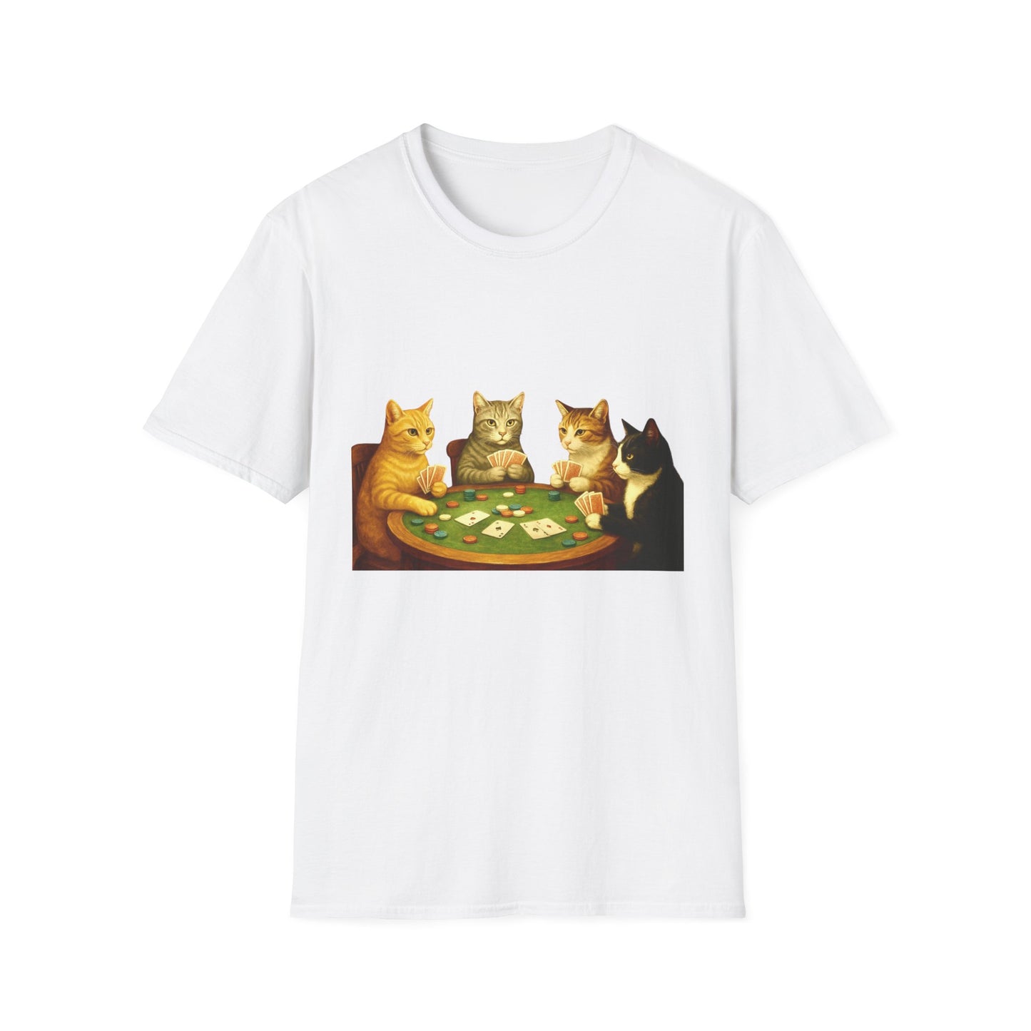 Cats Playing Poker Tee