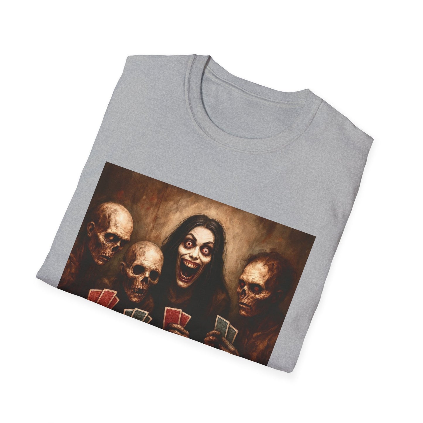 Zombie T-Shirt - Graveyard Zombies Playing Poker