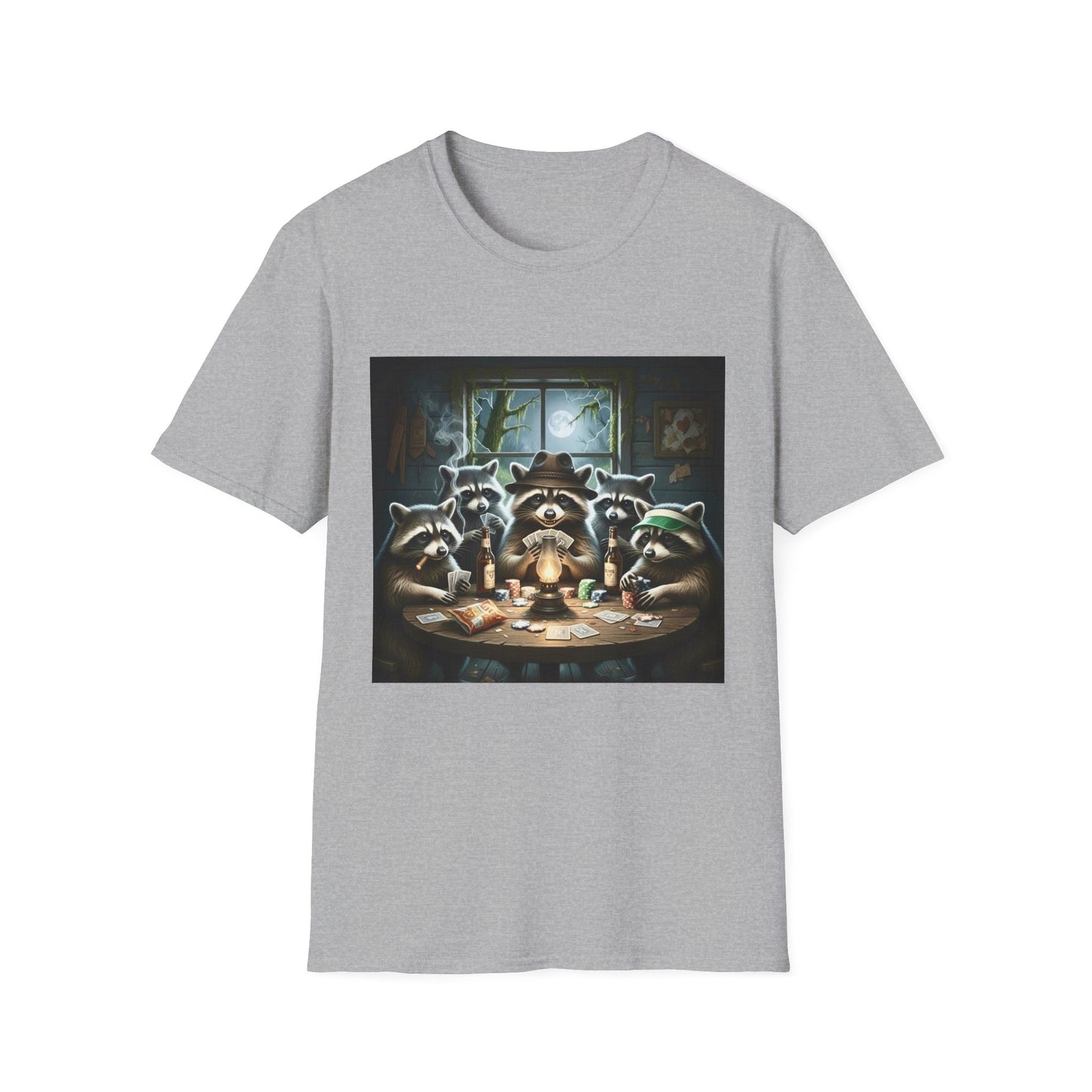 Raccoon Poker Unisex T-Shirt