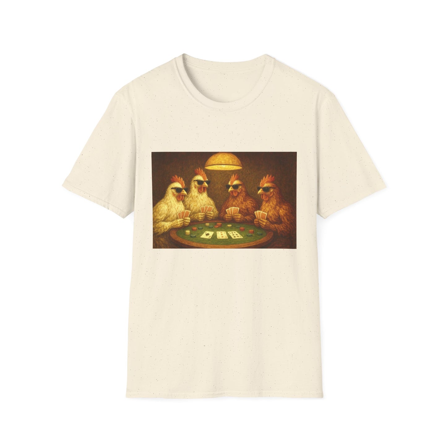 Funny Shady Chickens Poker Unisex T-Shirt