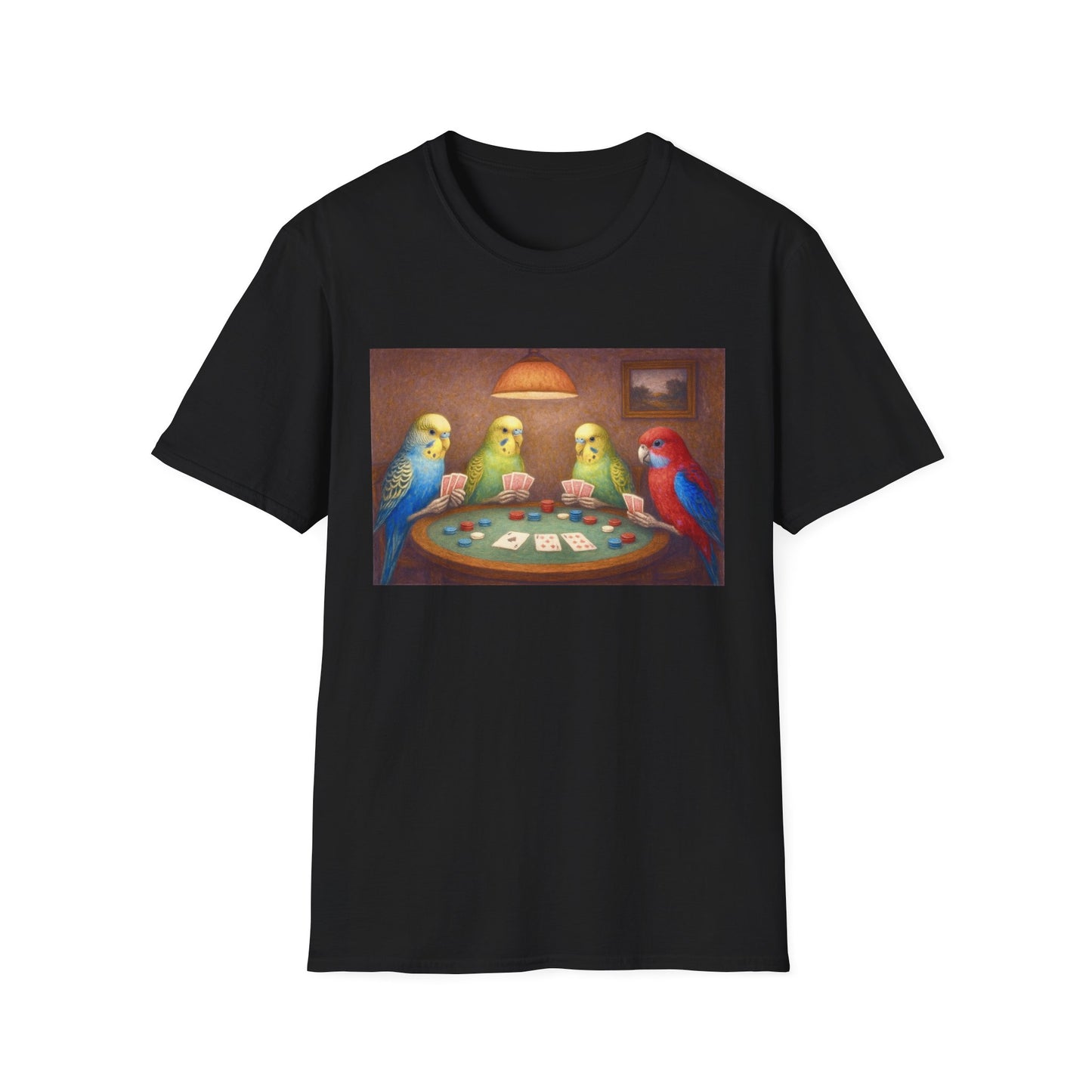 Parakeets Playing Poker T-Shirt