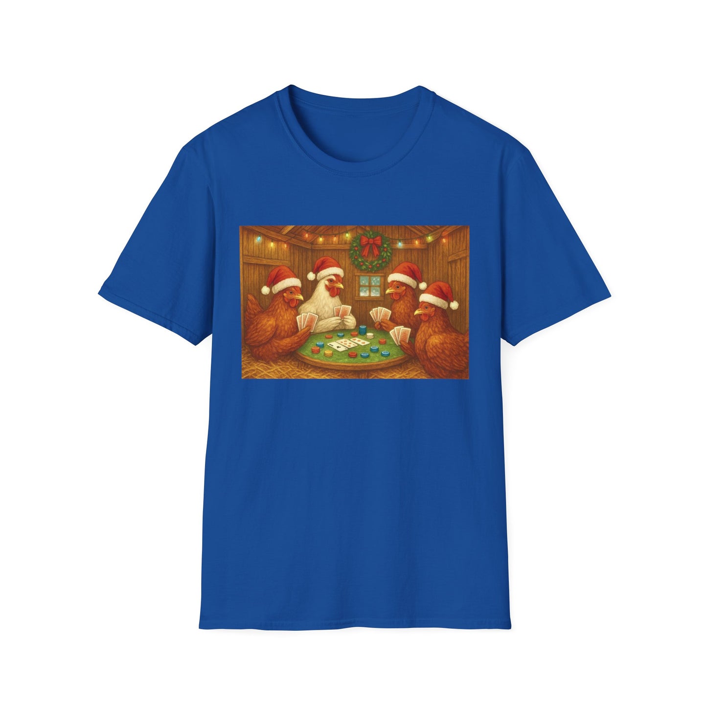 Christmas Poker Hens T-Shirt