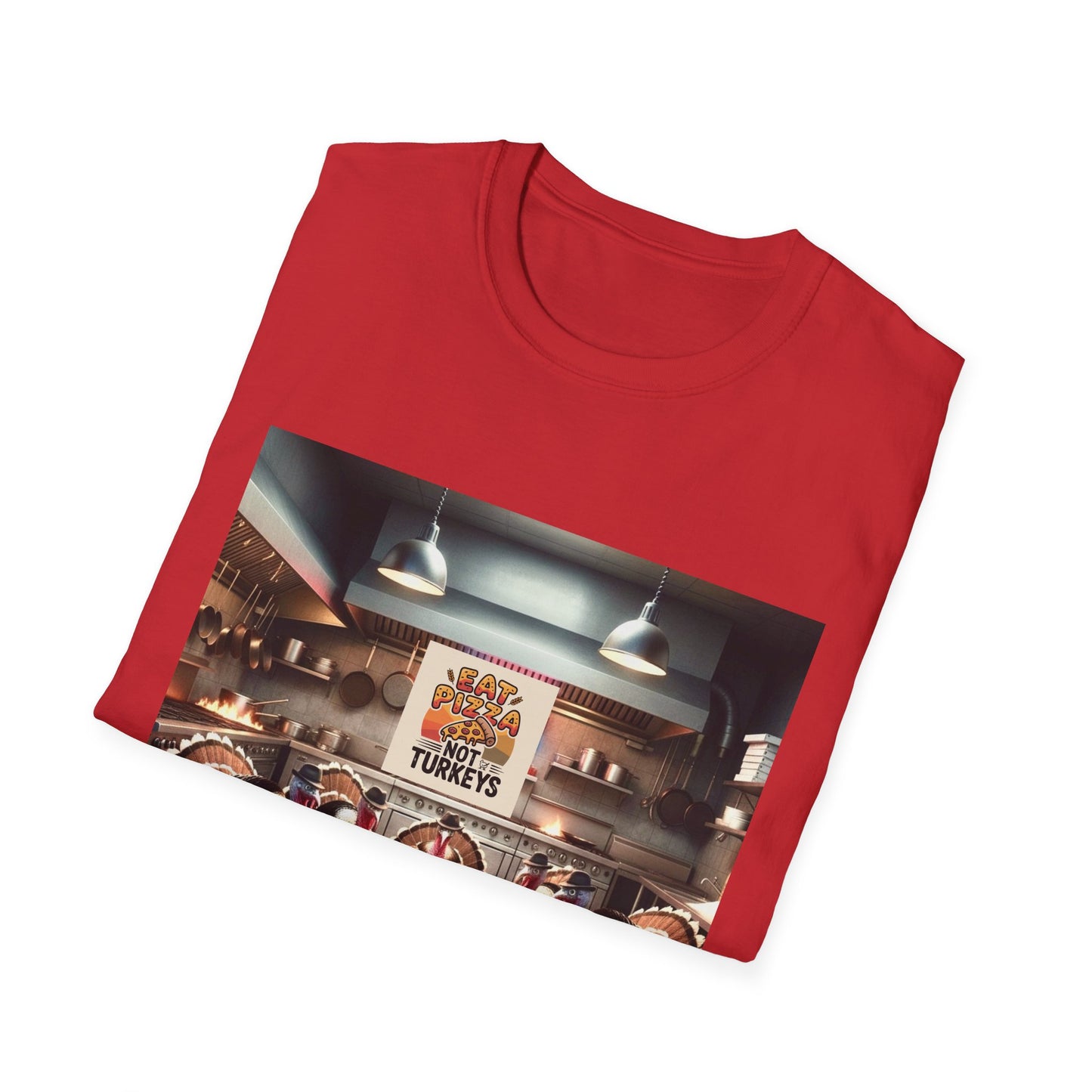 Pizza Lover T-Shirt - Eat Pizza, not poker playing turkeys