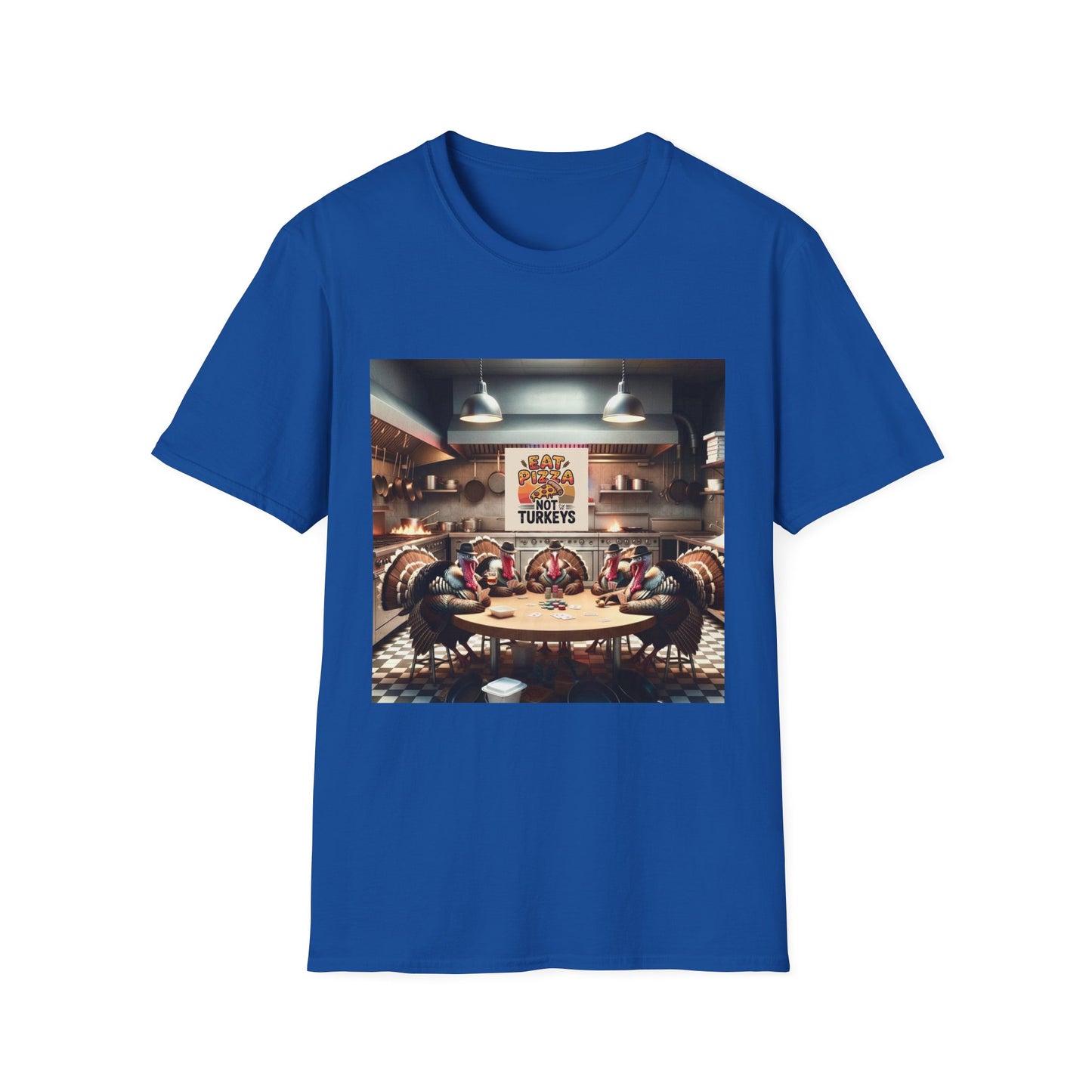 Pizza Lover T-Shirt - Eat Pizza, not poker playing turkeys