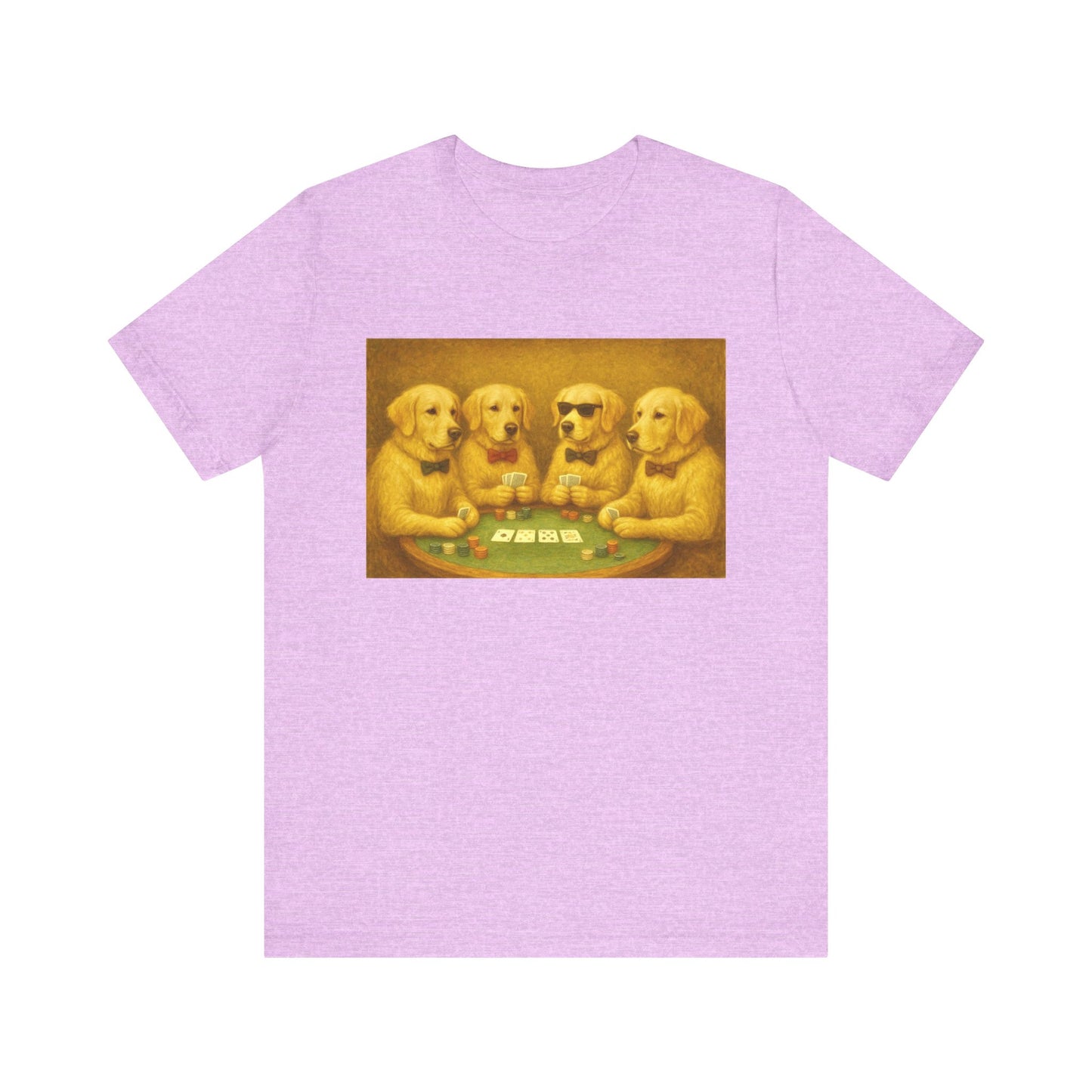 Golden Retrievers Playing Poker Tee