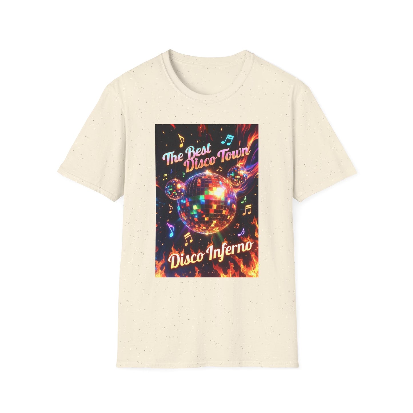 Disco Inferno Tee — Retro 70s Dance Party T-Shirt