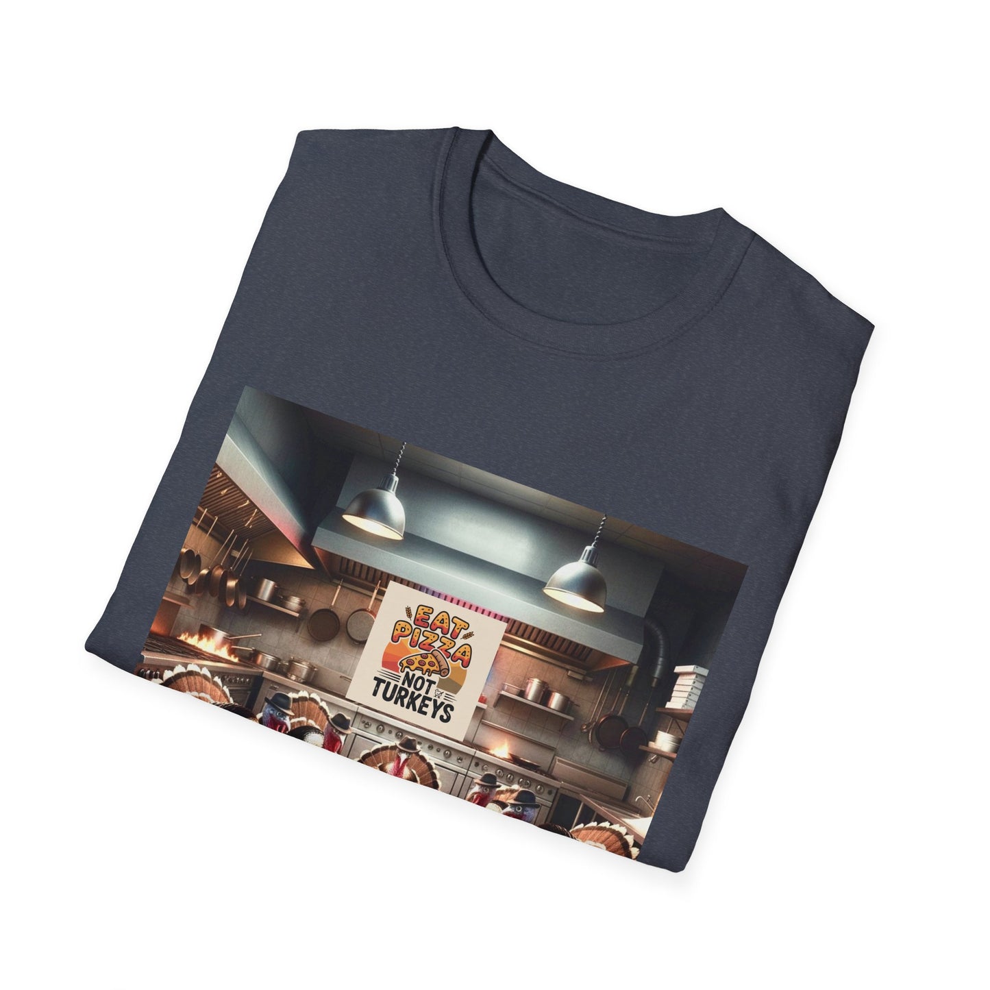 Pizza Lover T-Shirt - Eat Pizza, not poker playing turkeys