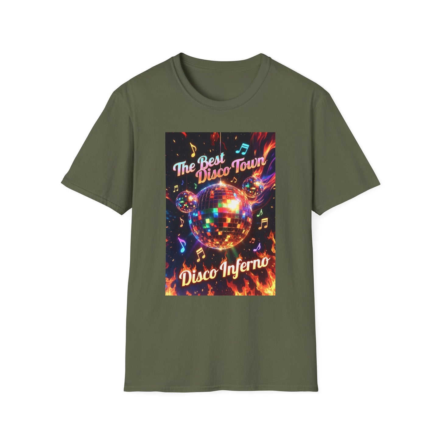 Disco Inferno Tee — Retro 70s Dance Party T-Shirt