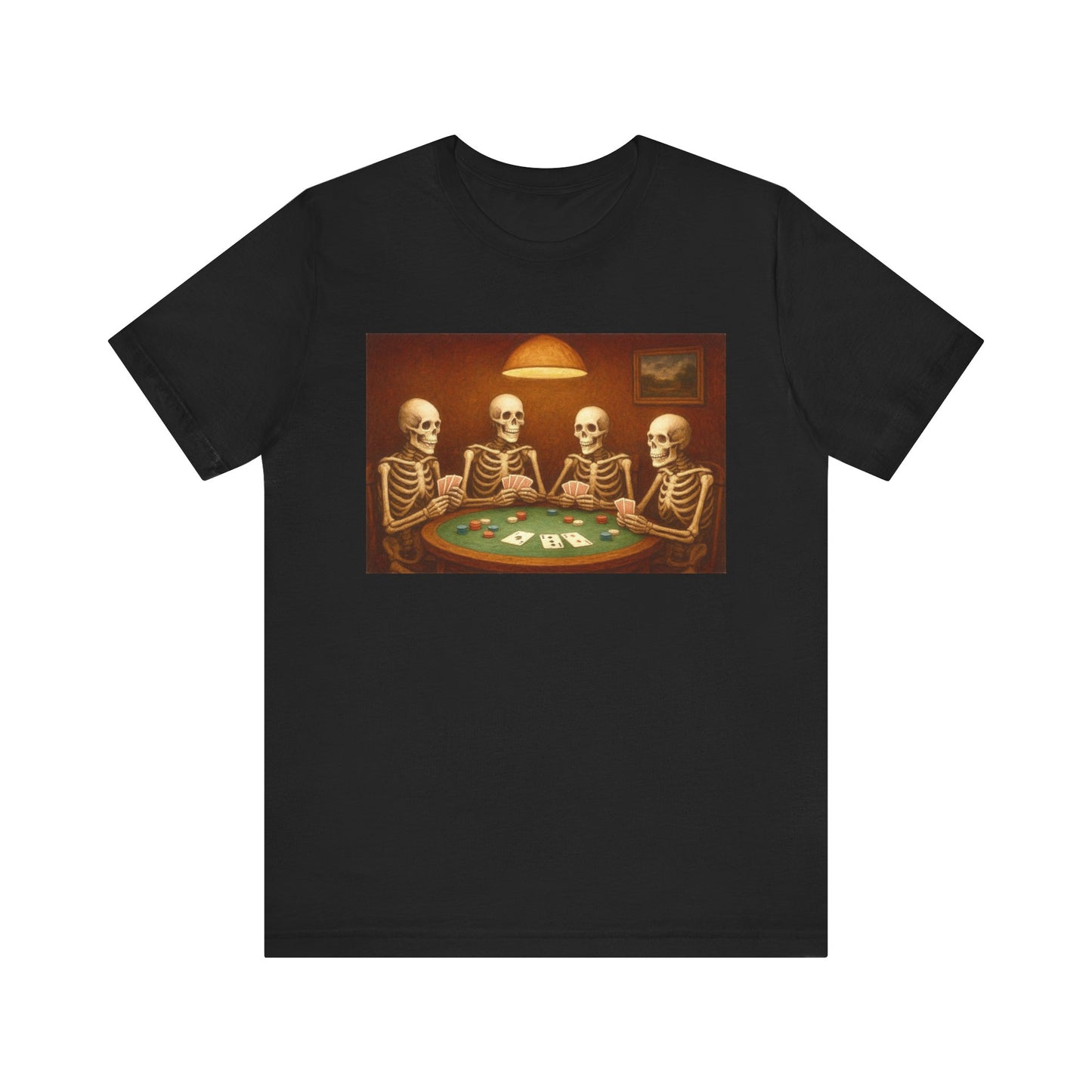 Skeletons Playing Poker Tee