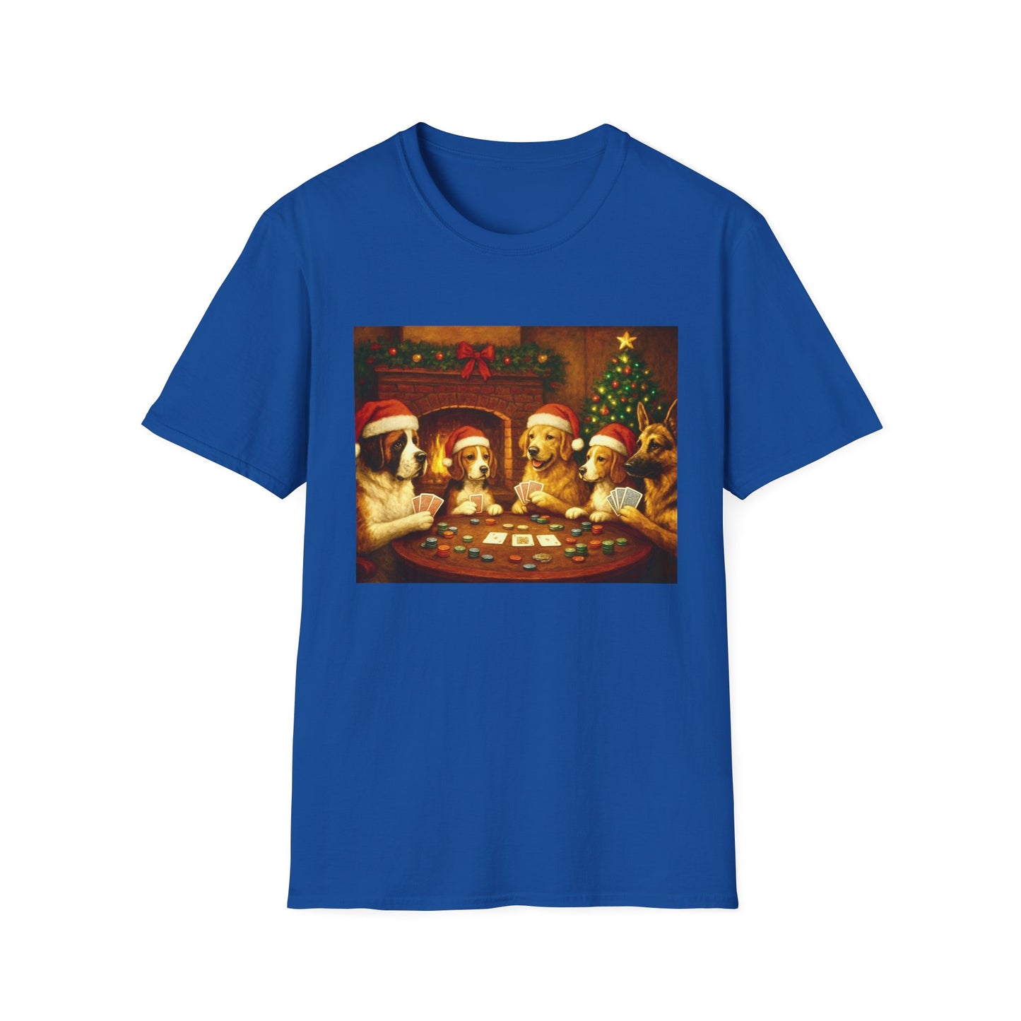 Santa Pups Poker Night T-Shirt